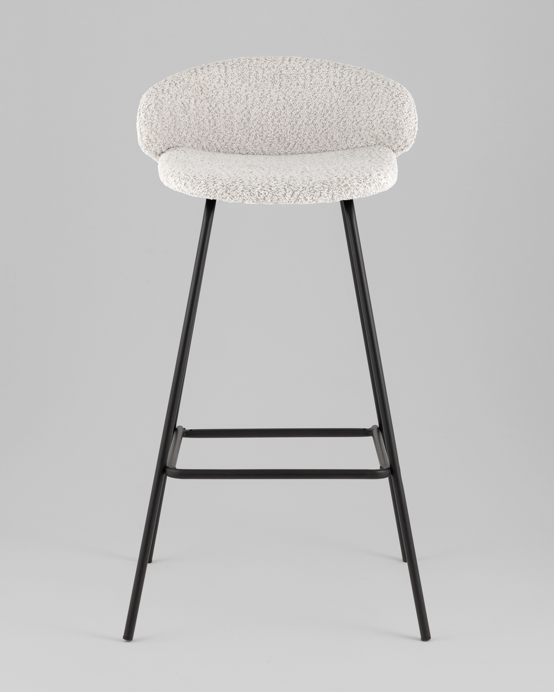 Стул барный Nita букле светло-серый — изображение 3