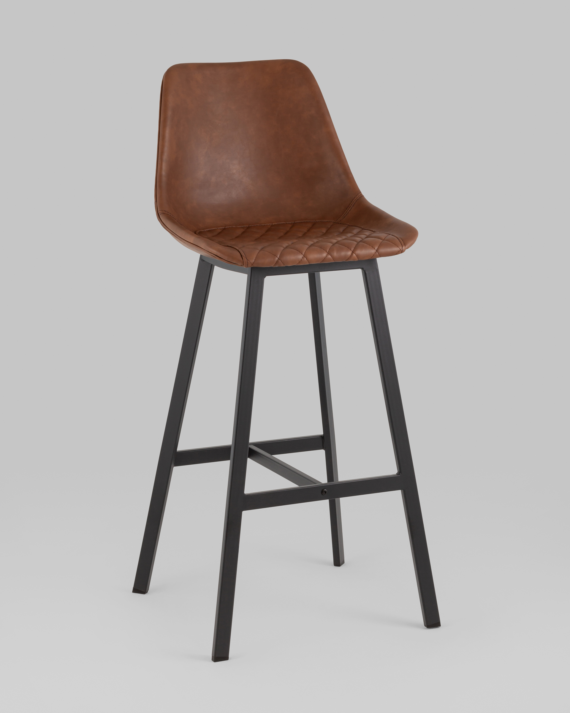 Стул барный TEXAS экокожа коричневый — изображение 2