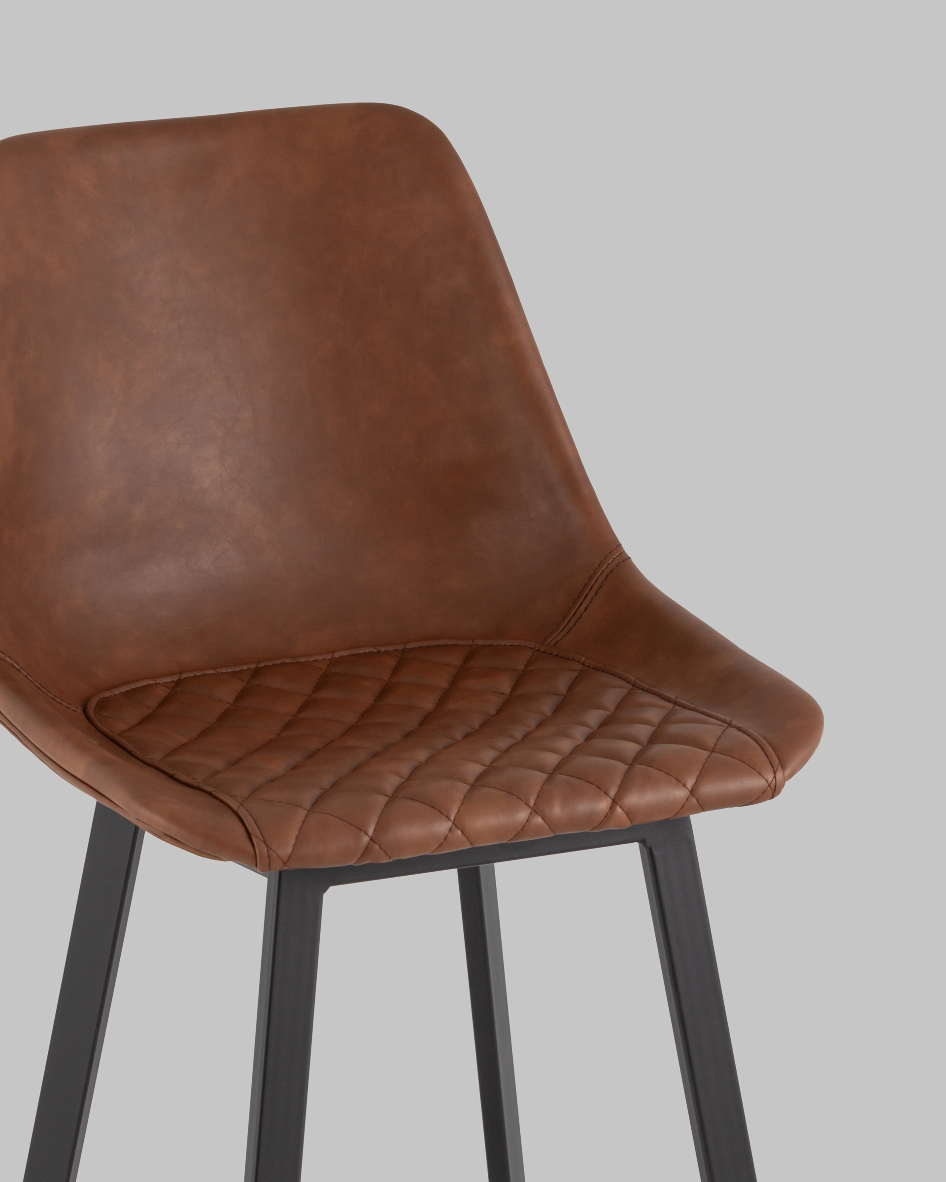 Стул барный TEXAS экокожа коричневый — изображение 8
