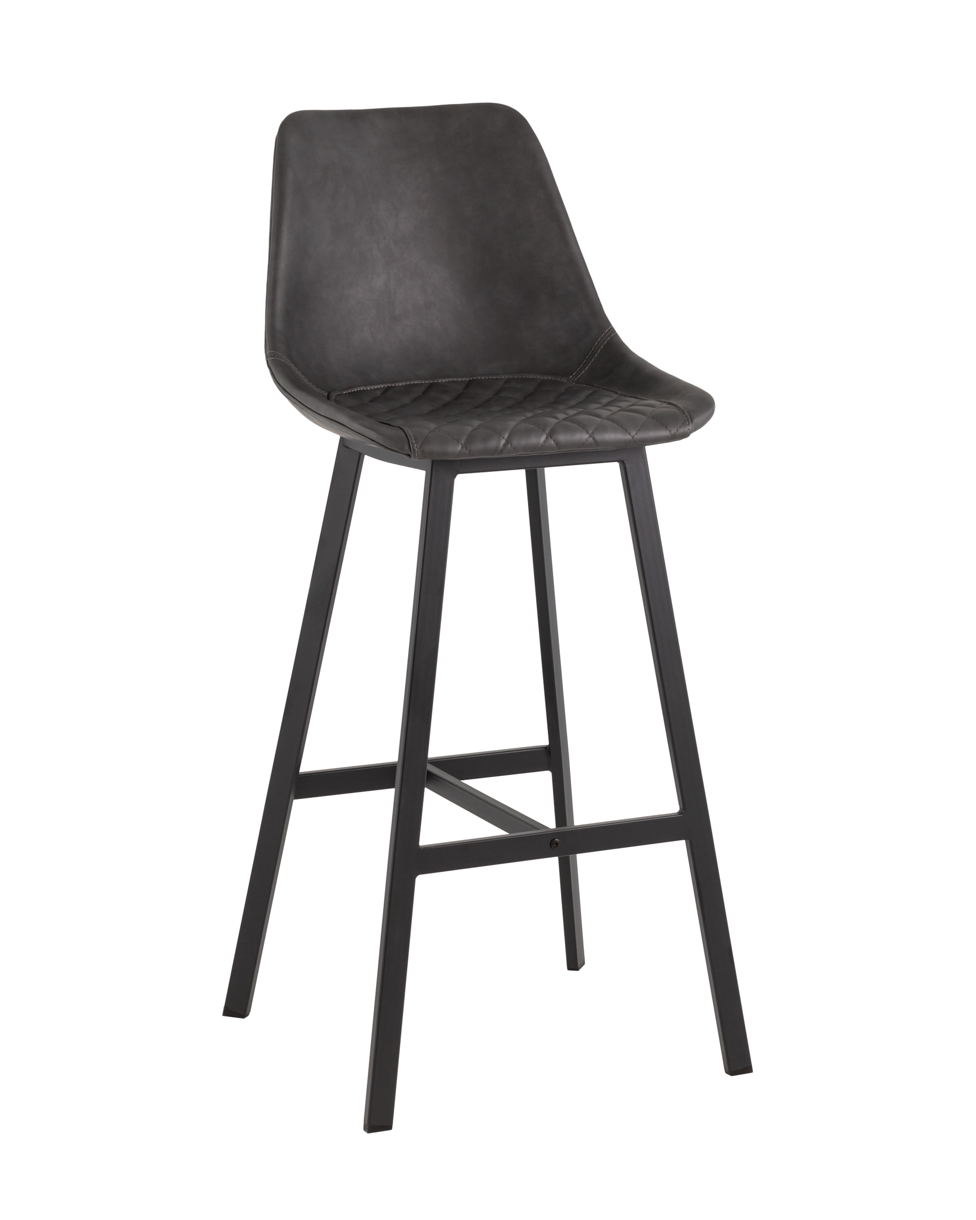 Стул барный TEXAS экокожа серый