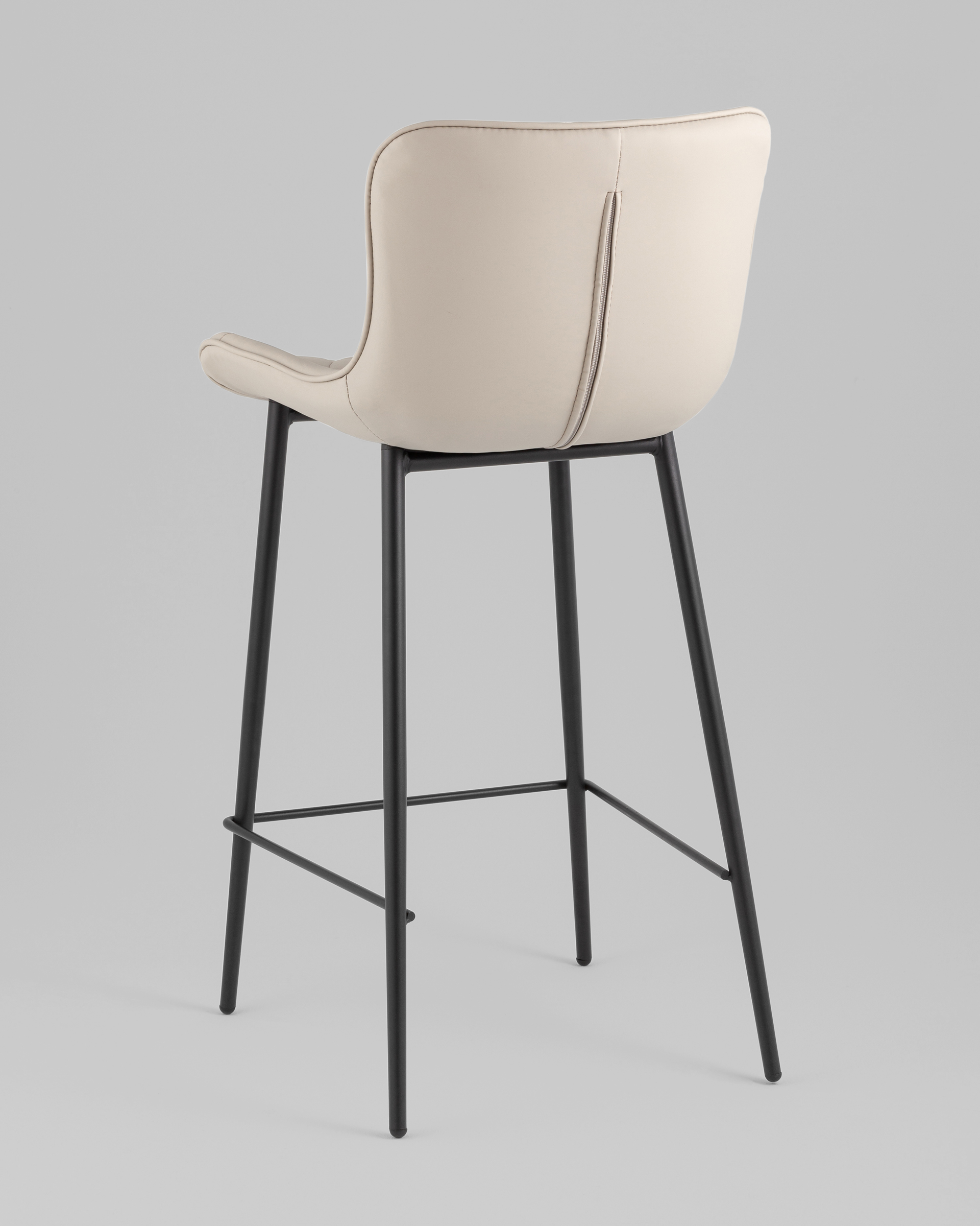 Стул полубарный Vault экокожа серый — изображение 6