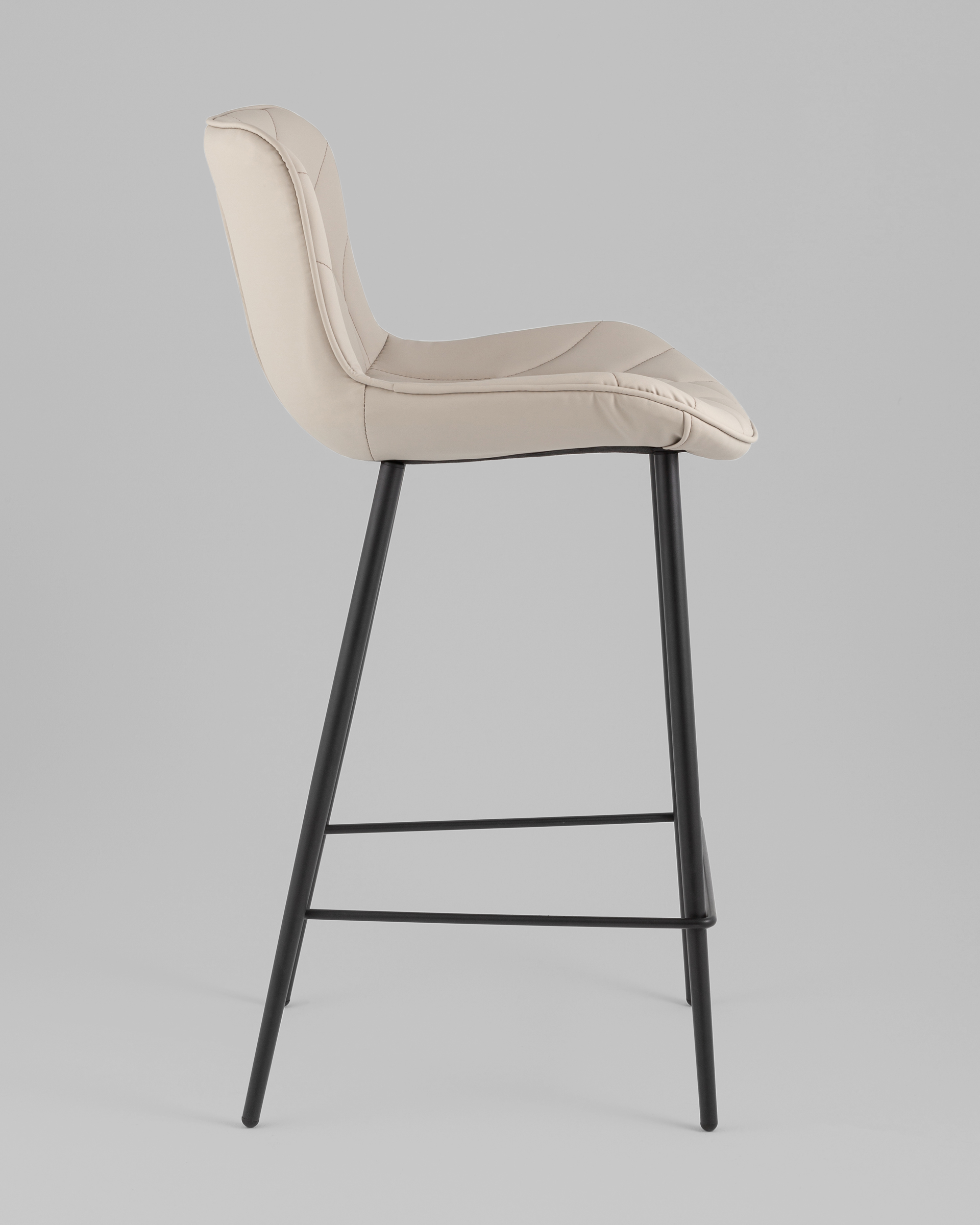 Стул полубарный Vault экокожа серый — изображение 4