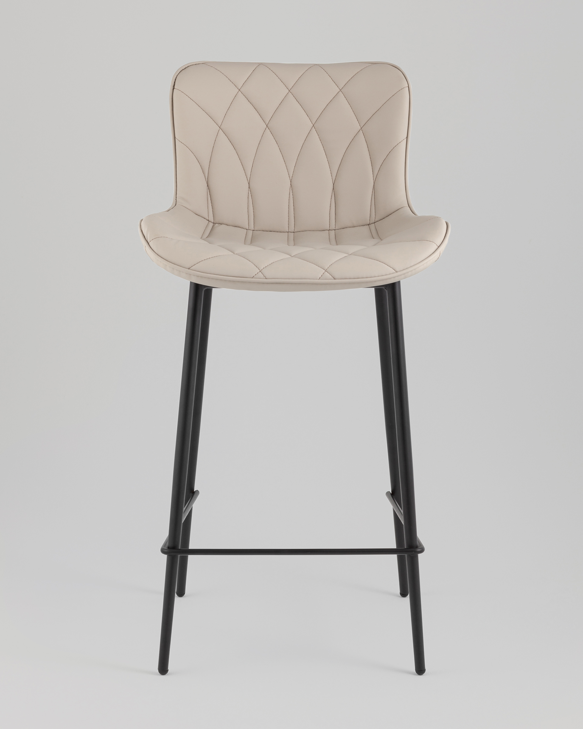 Стул полубарный Vault экокожа серый — изображение 3