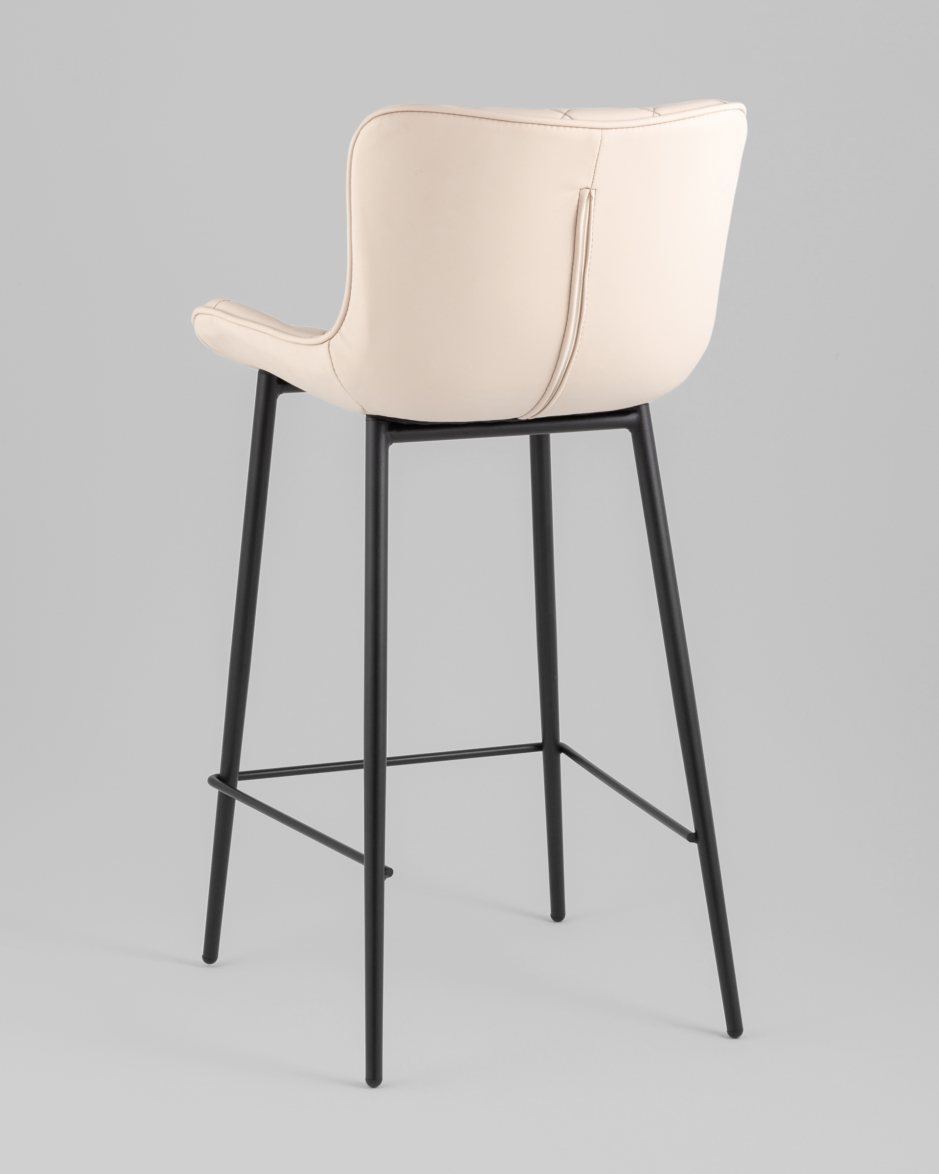 Стул полубарный Vault экокожа светло-серый — изображение 8