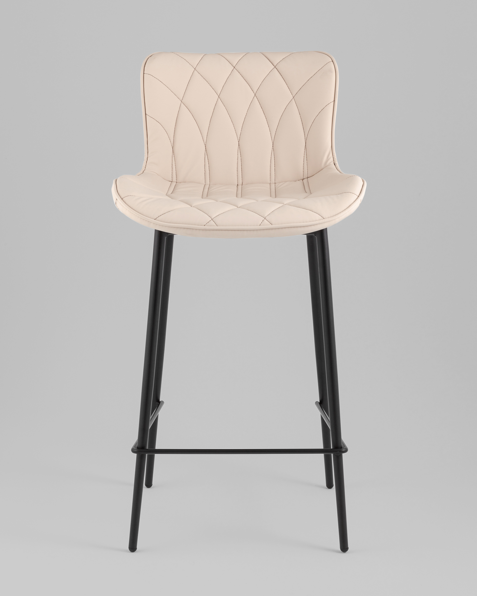 Стул полубарный Vault экокожа светло-серый — изображение 5