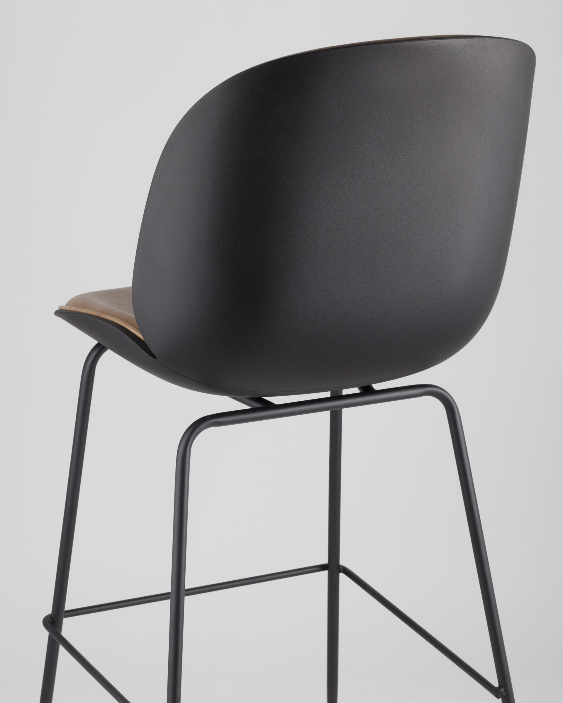 Стул барный Beetle PU со спинкой бежевый 2 шт — изображение 7