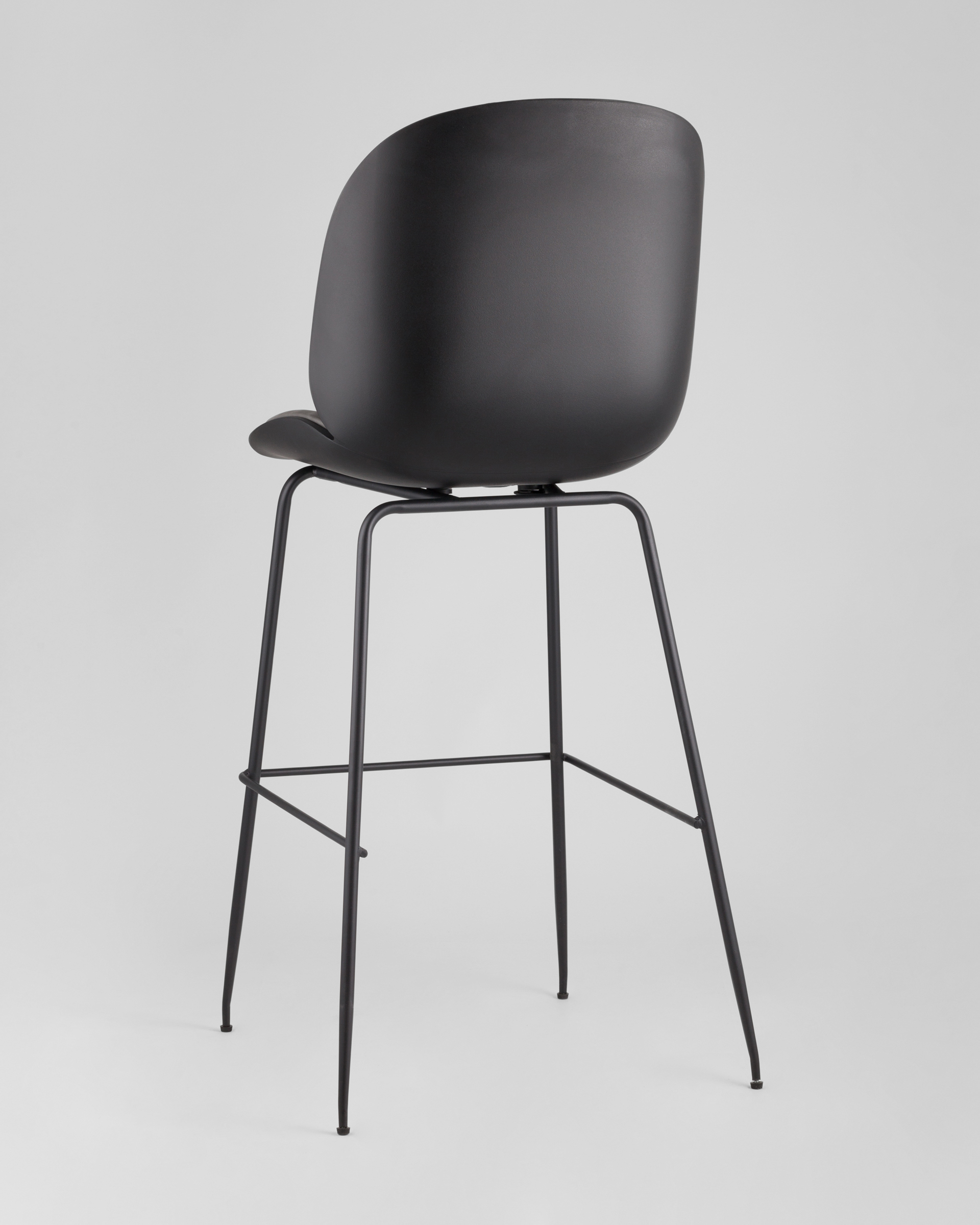 Стул барный Beetle PU со спинкой серый 2 шт — изображение 6