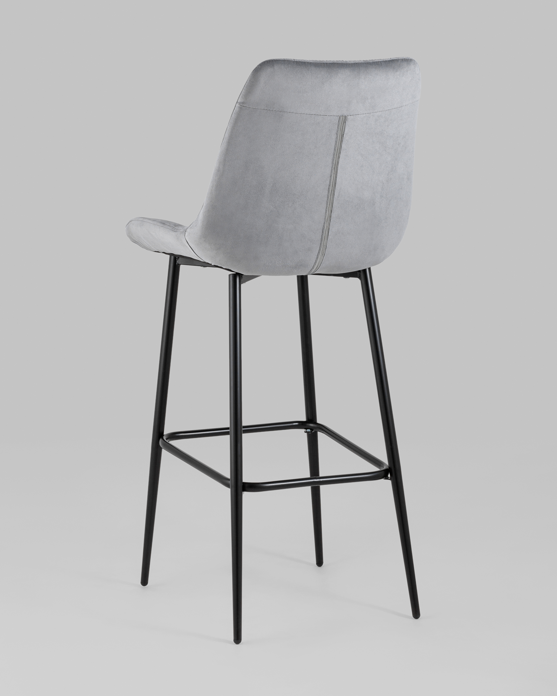 Стул барный Флекс велюр серый — изображение 8