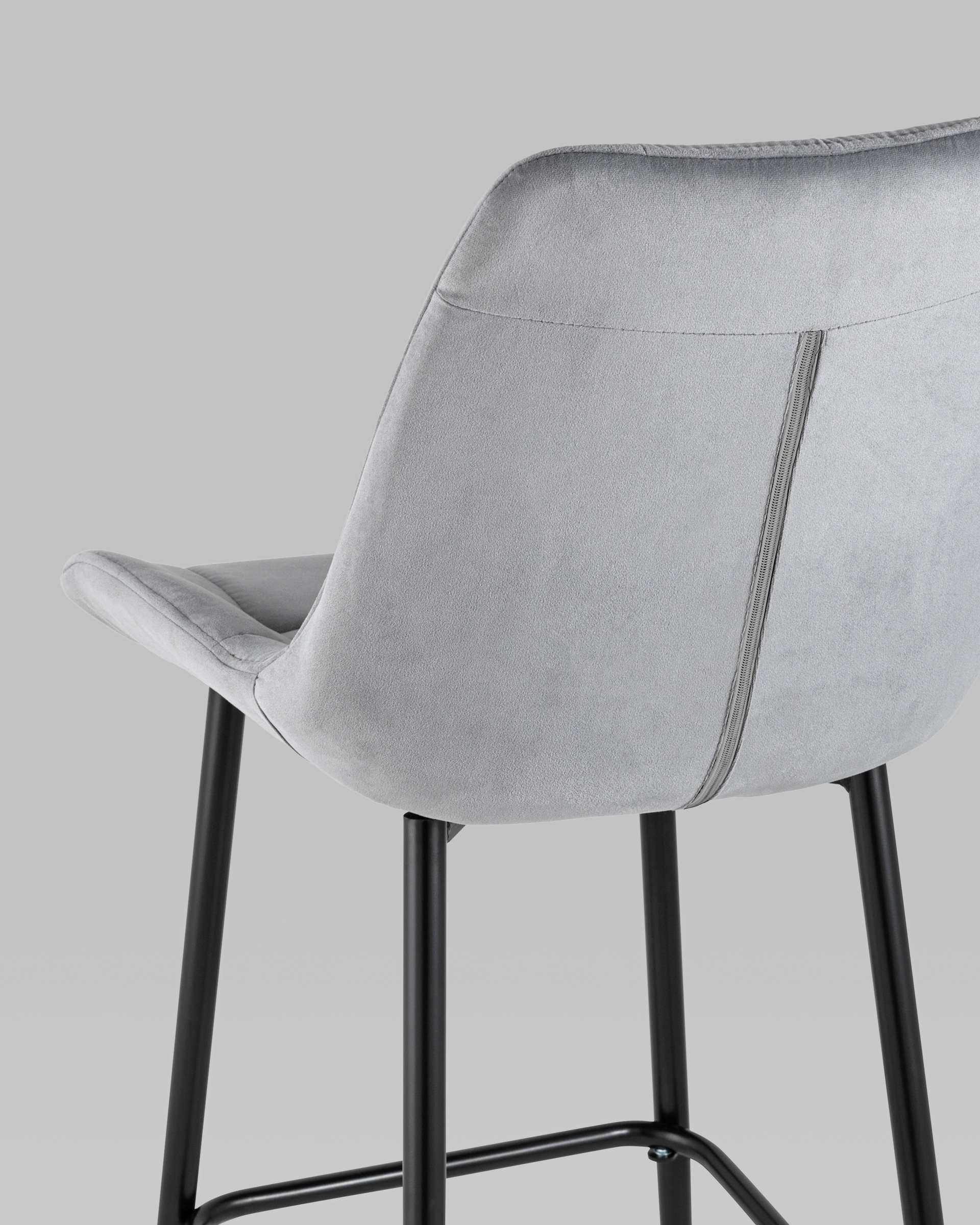 Стул барный Флекс велюр серый — изображение 9