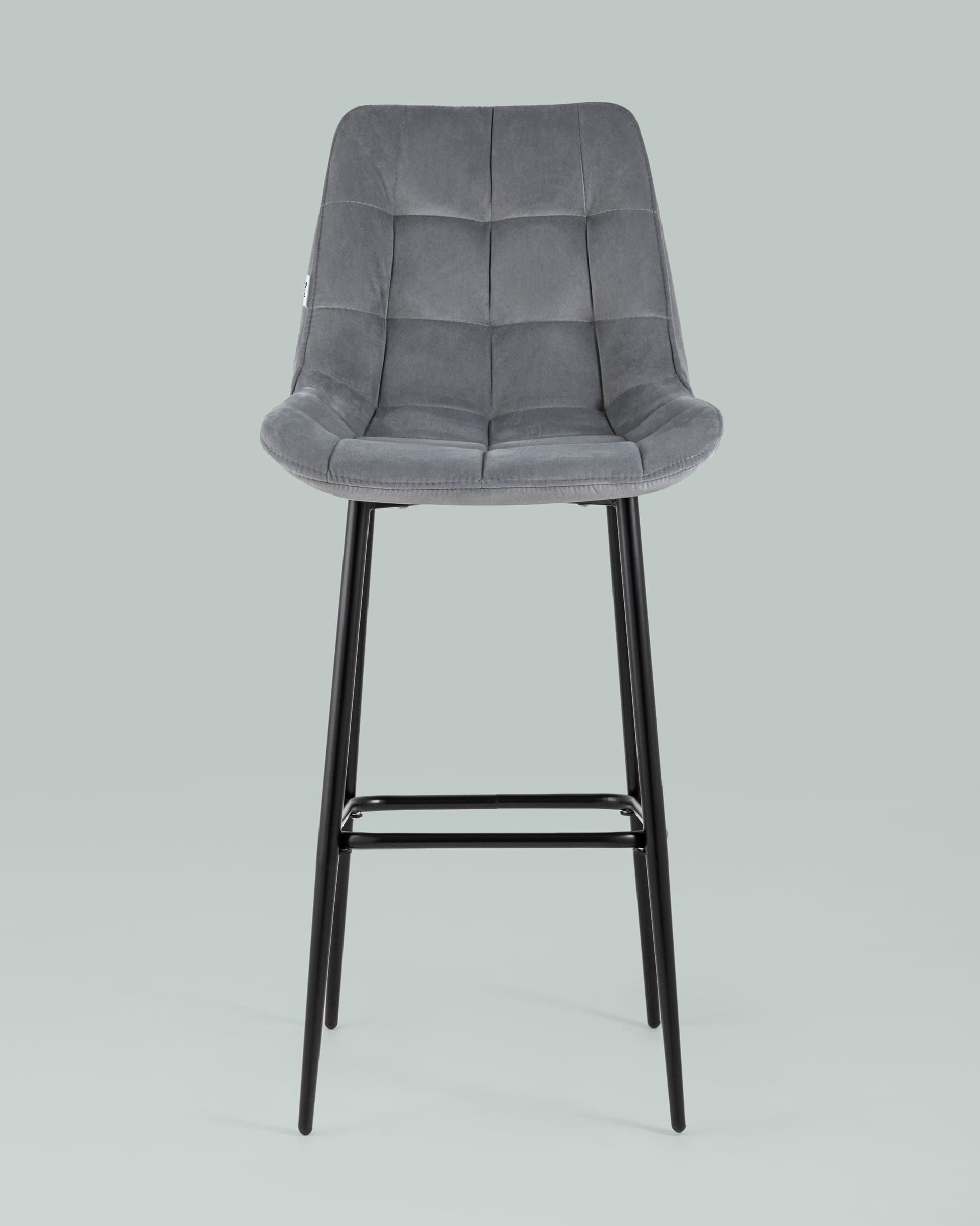 Стул барный Флекс велюр серый — изображение 5