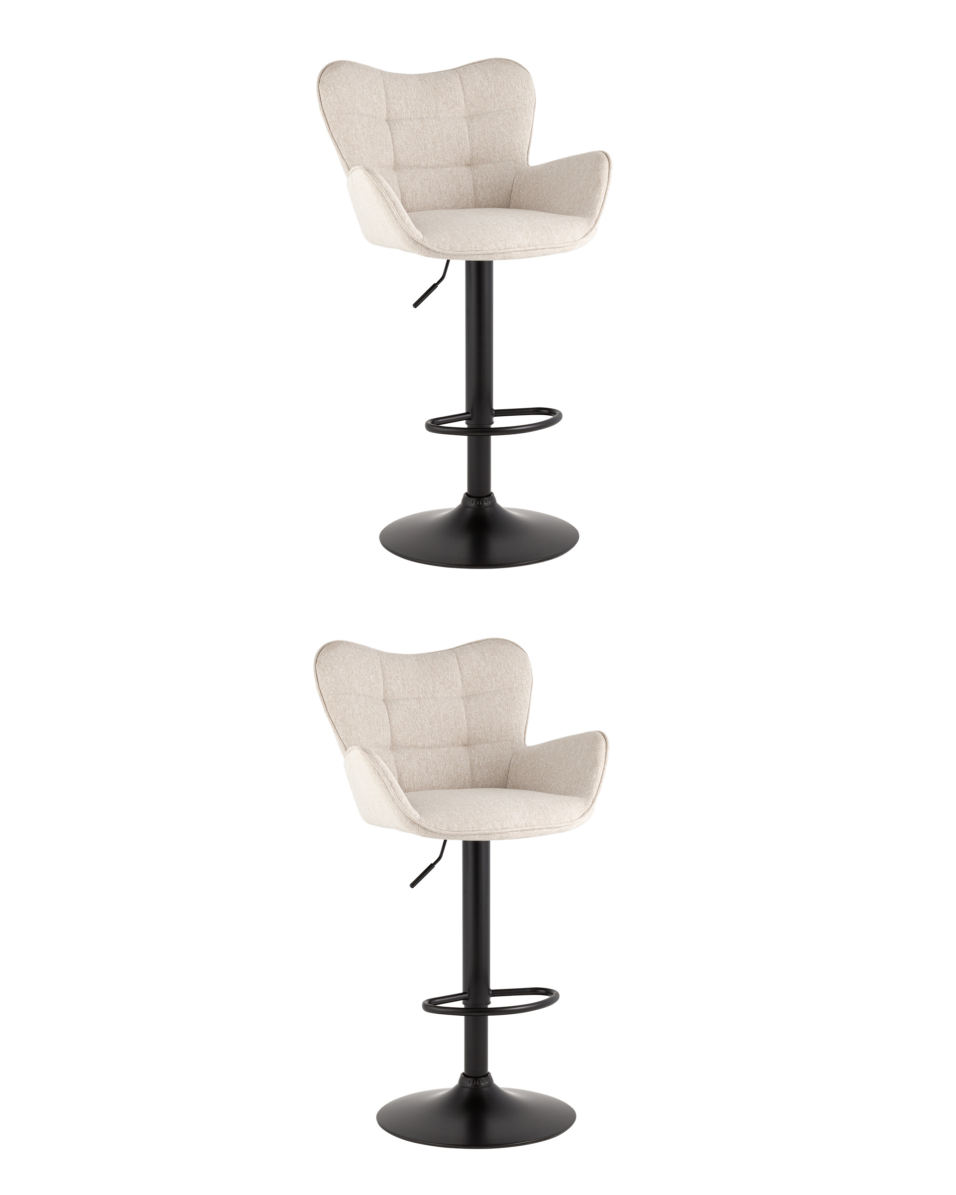 Стул барный Гранд серо-бежевый 2шт.