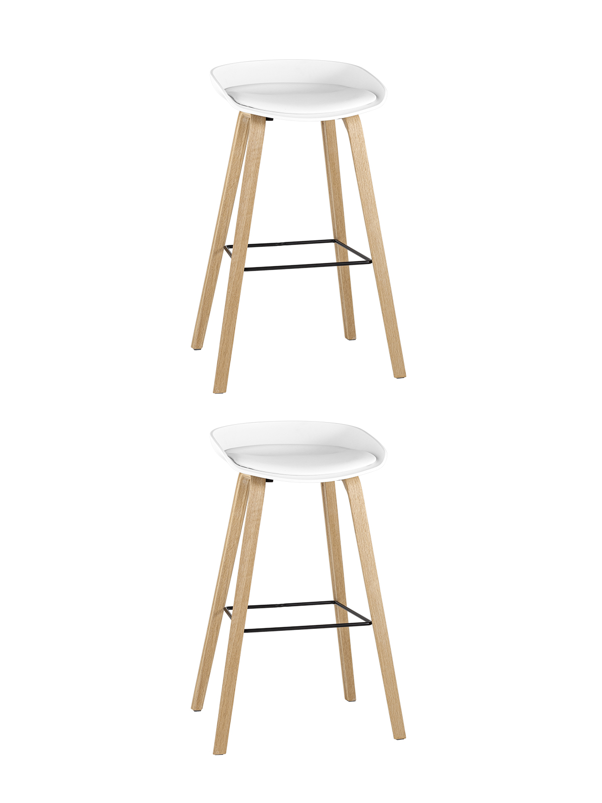 Стул барный LIBRA SOFT БЕЛЫЙ 2 шт