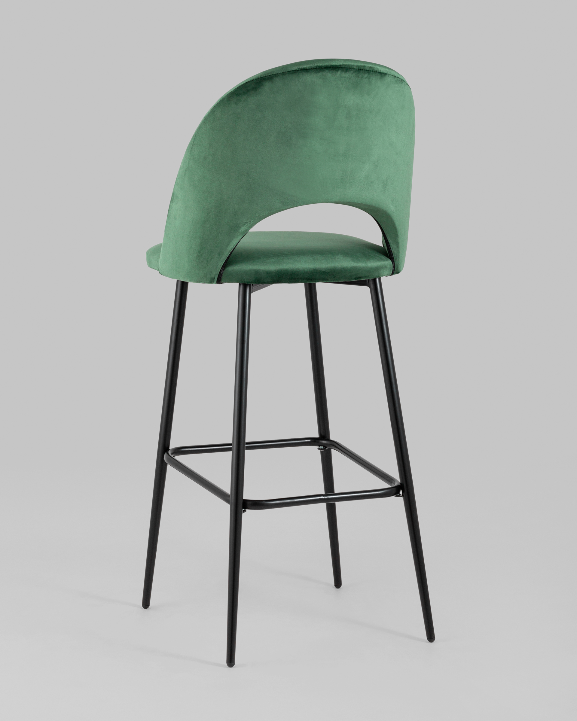 Стул барный Меган велюр зеленый 2 шт — изображение 6