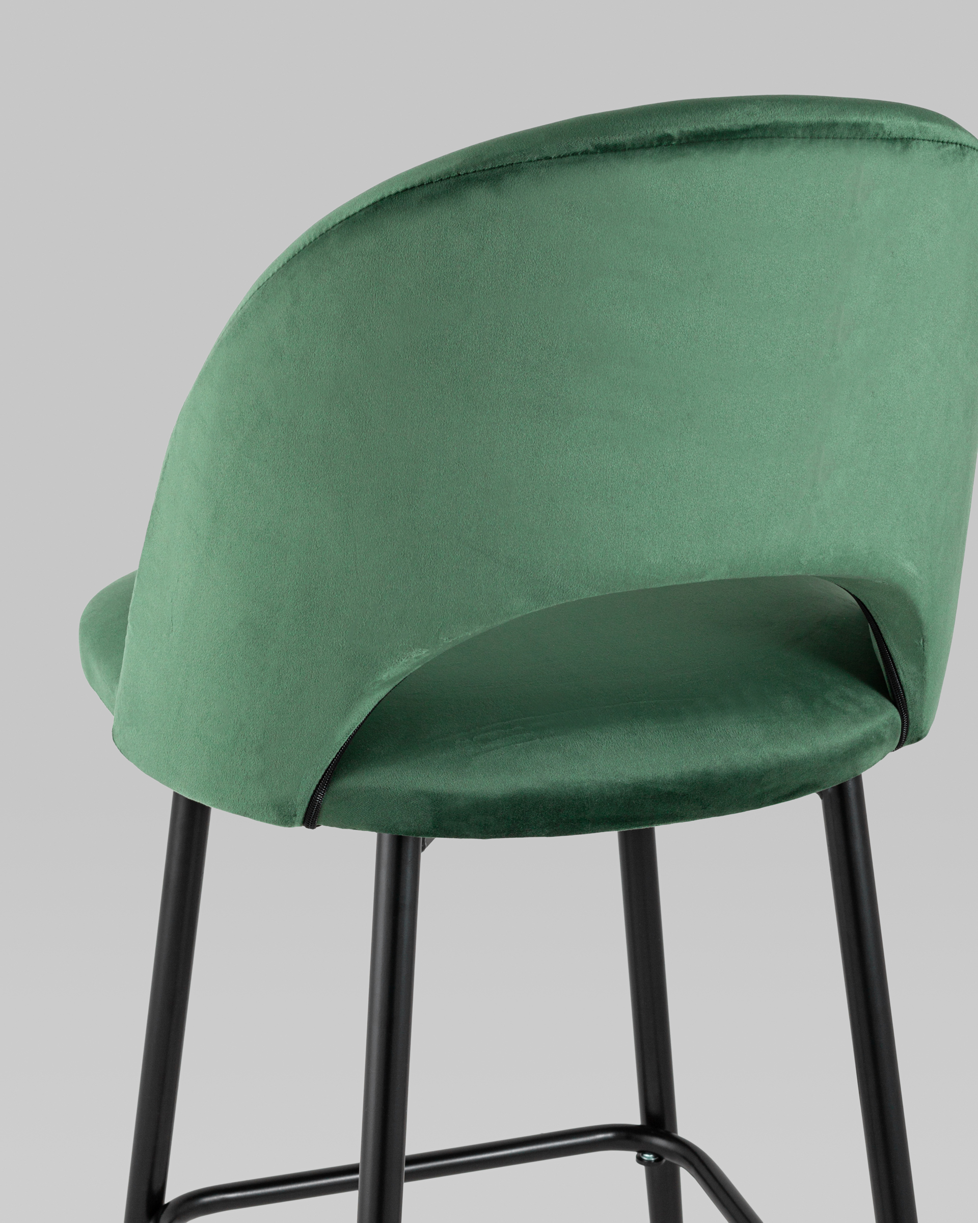 Стул барный Меган велюр зеленый 2 шт — изображение 7