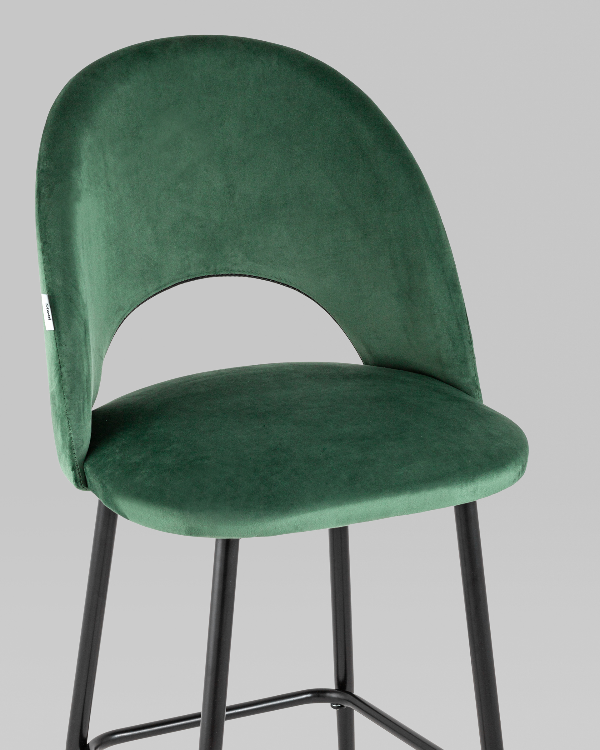 Стул барный Меган велюр зеленый 2 шт — изображение 8