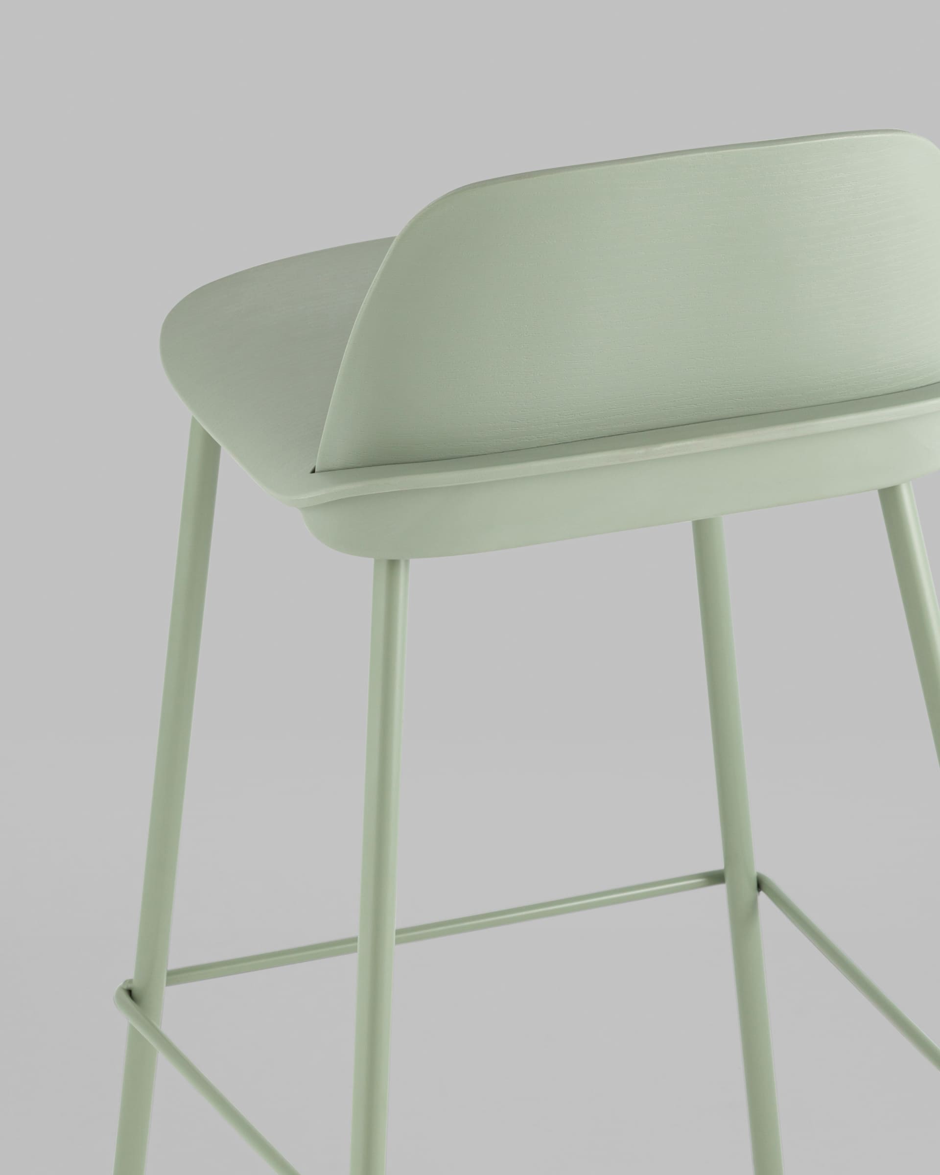 Стул барный Mist серо-зеленый 4 шт — изображение 7