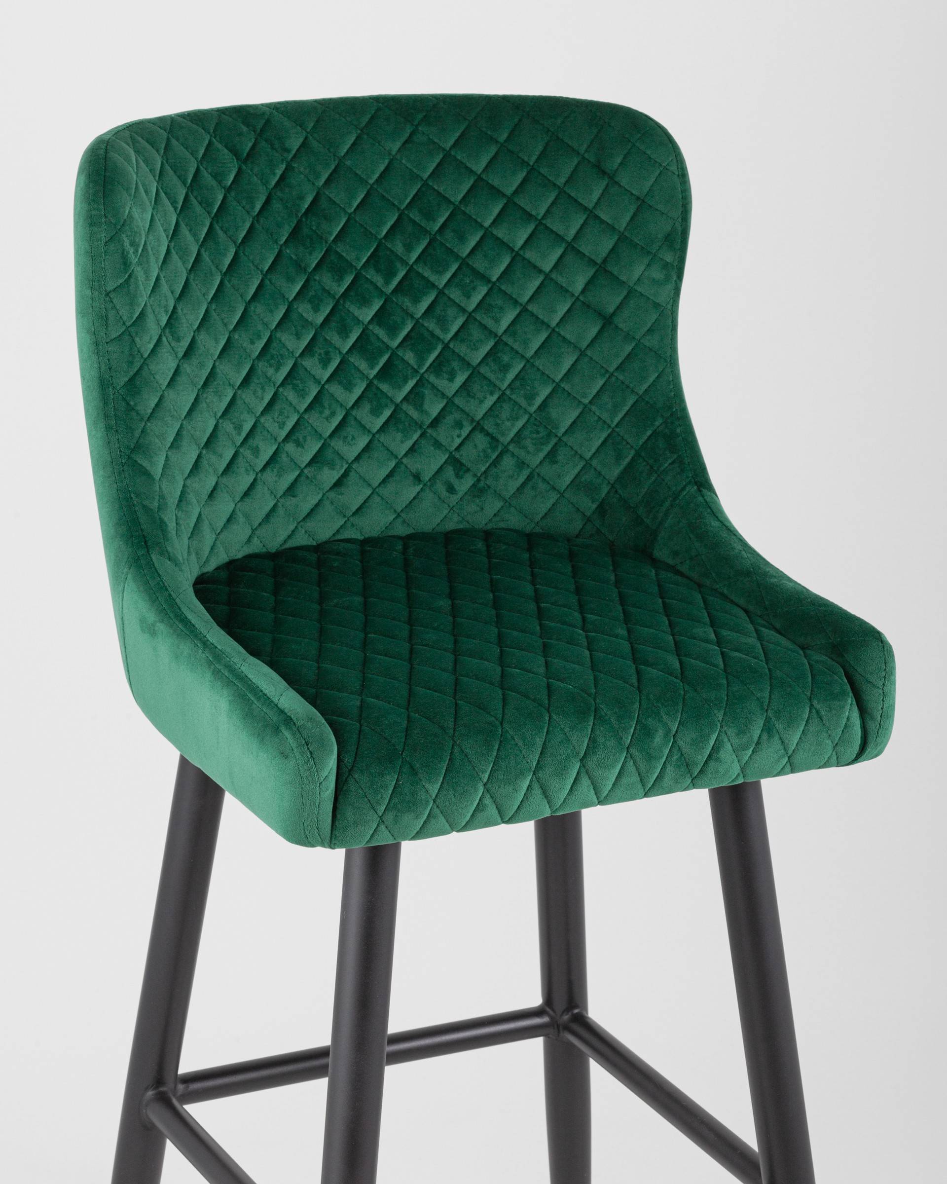 Стул барный Ститч велюр изумрудный — изображение 10