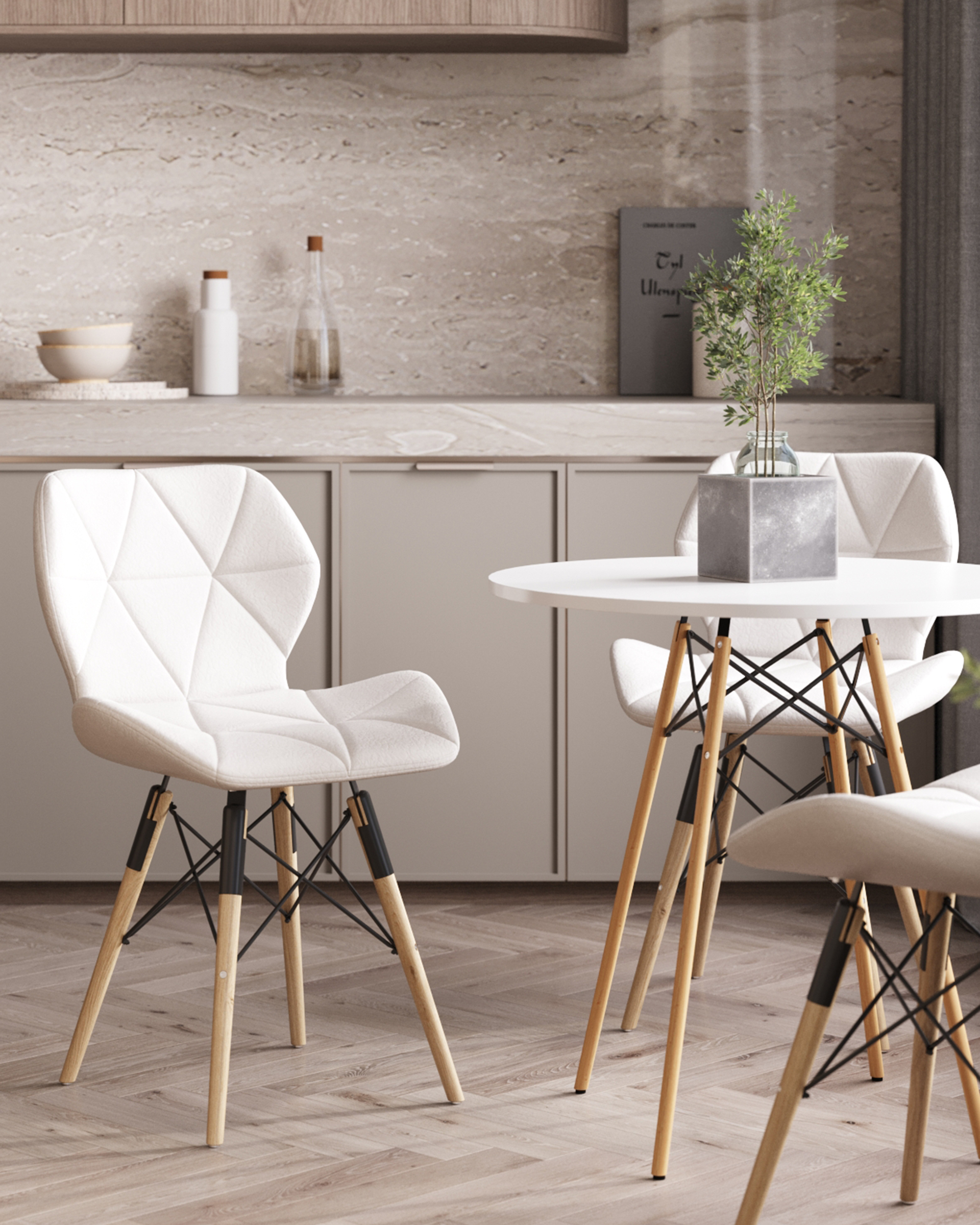 Стул Бон экокожа белый — изображение 3