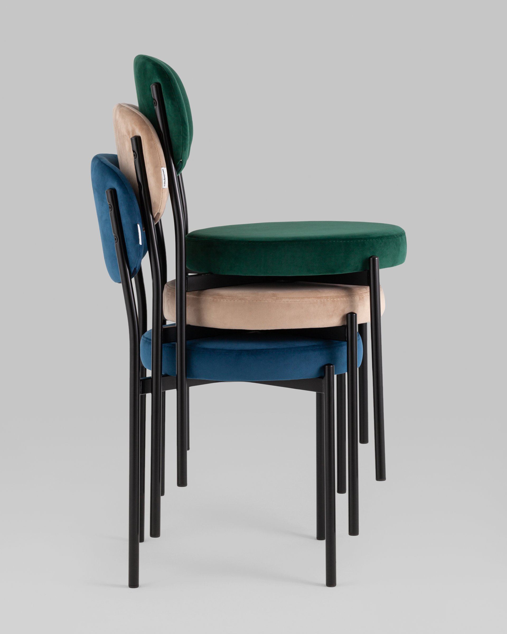 Стул Бриф NEW велюр серый 4 шт — изображение 10