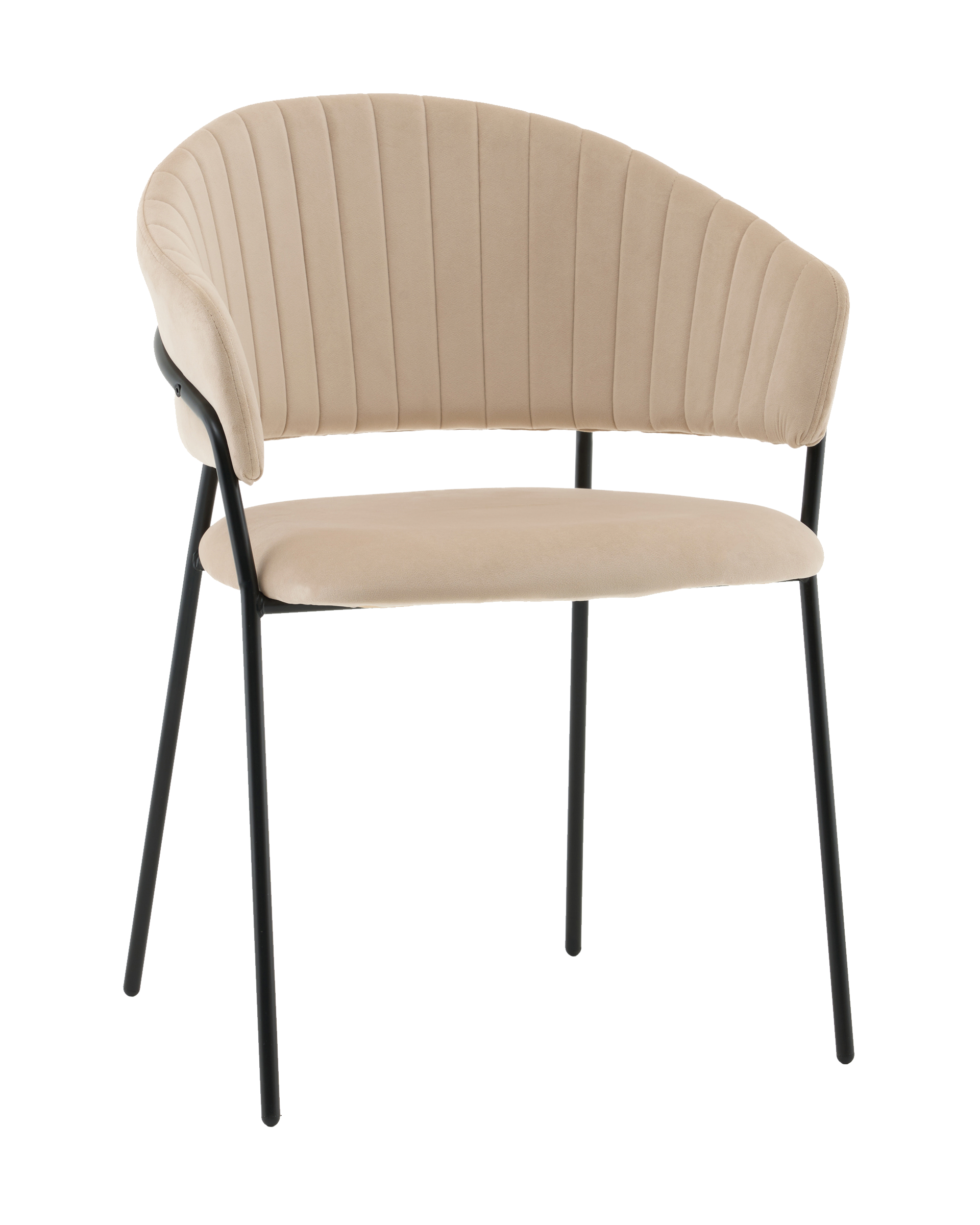 Стул Бруно NEW велюр кремовый