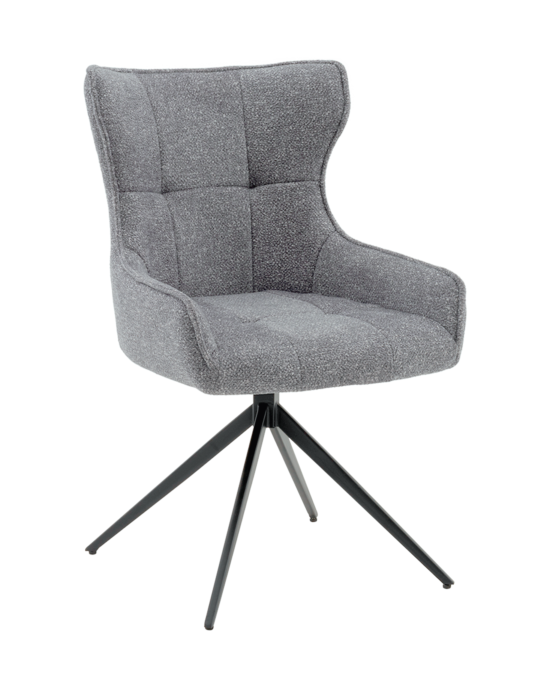 Стул Carlene вращающийся серый