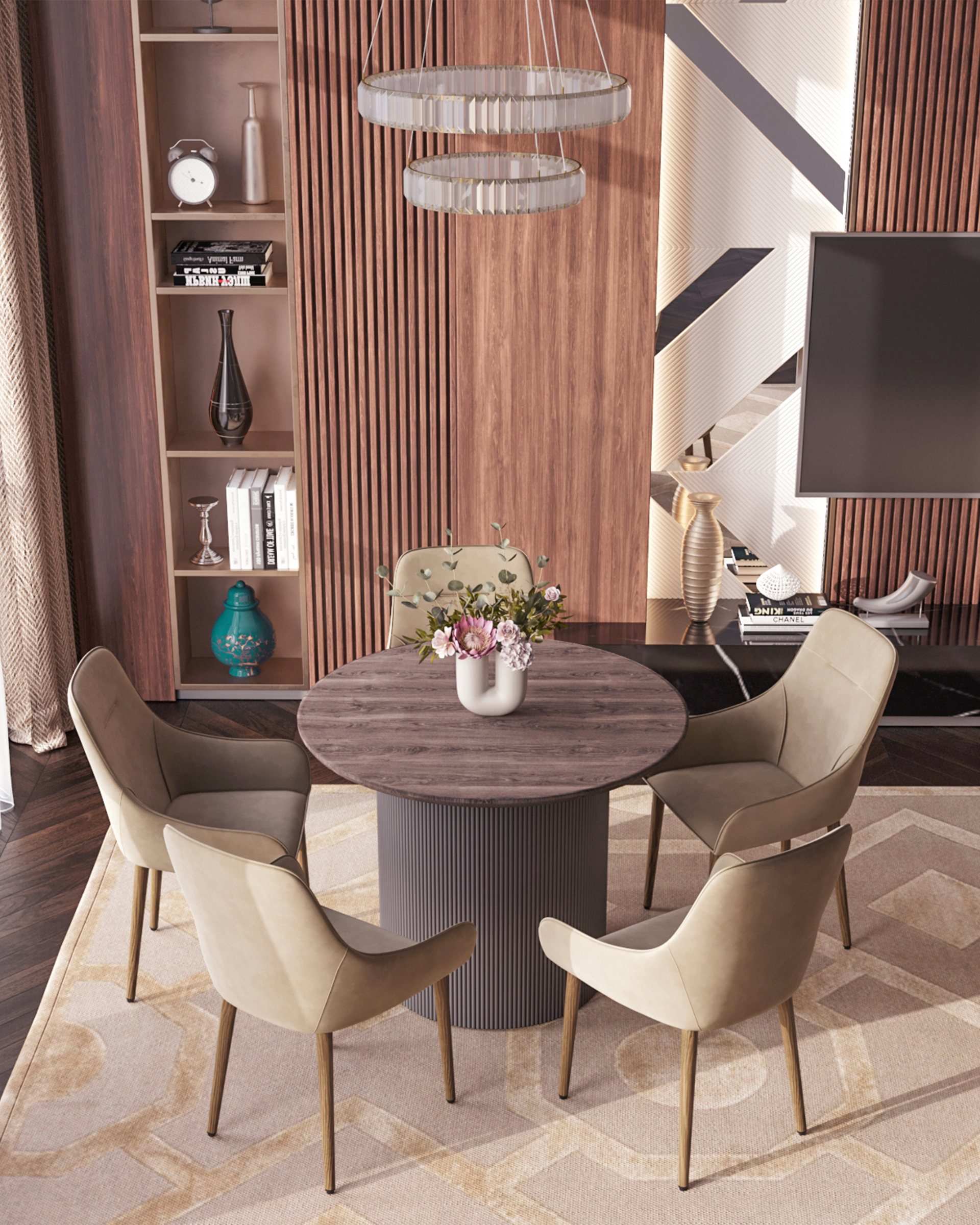 Стул Диана велюр бежевый — изображение 3