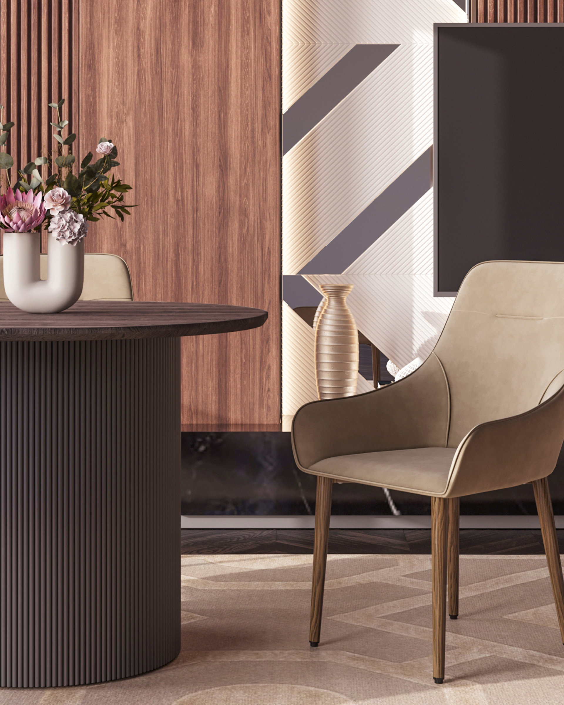 Стул Диана велюр бежевый — изображение 4