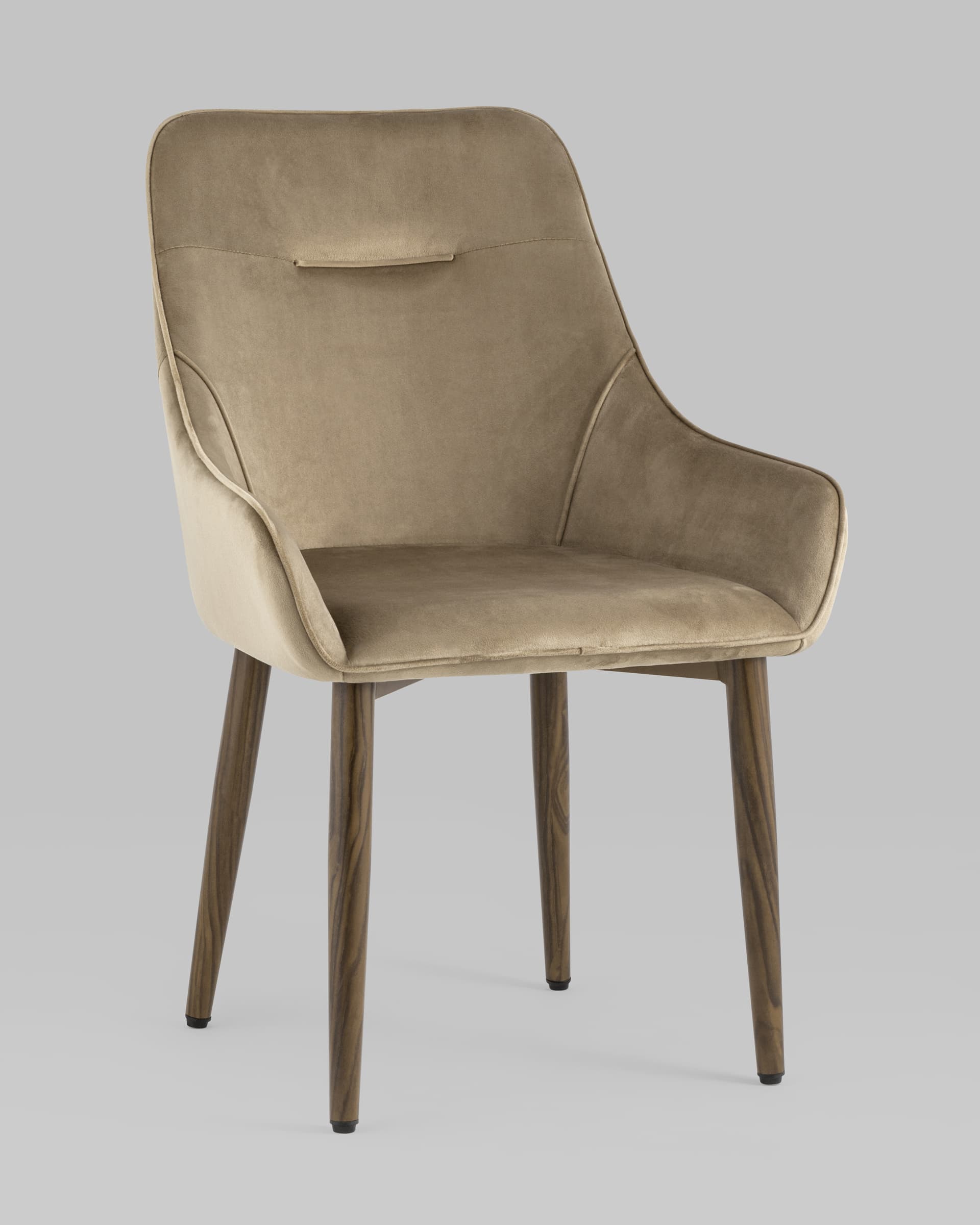 Стул Диана велюр бежевый — изображение 2