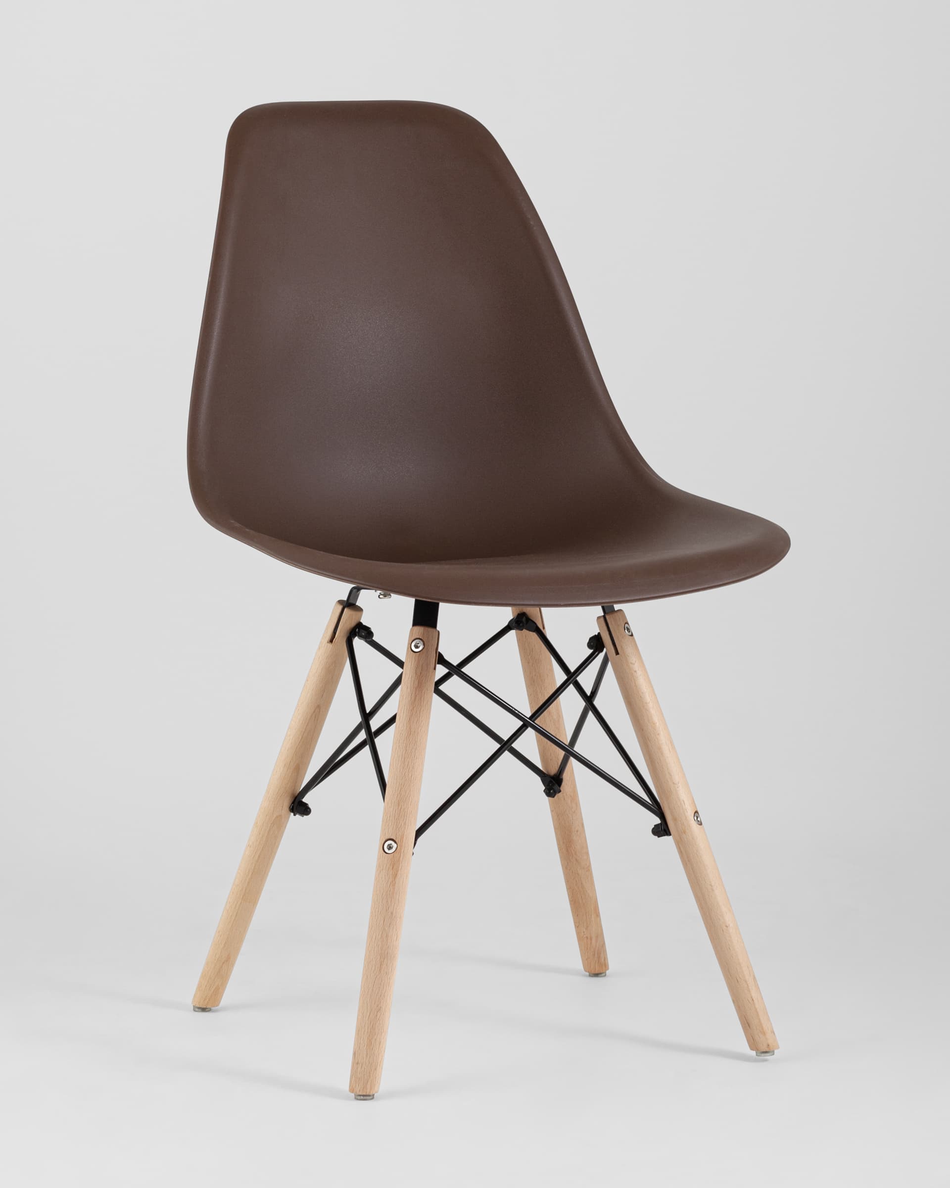 Стул Eames Style DSW коричневый (разборный каркас) — изображение 2