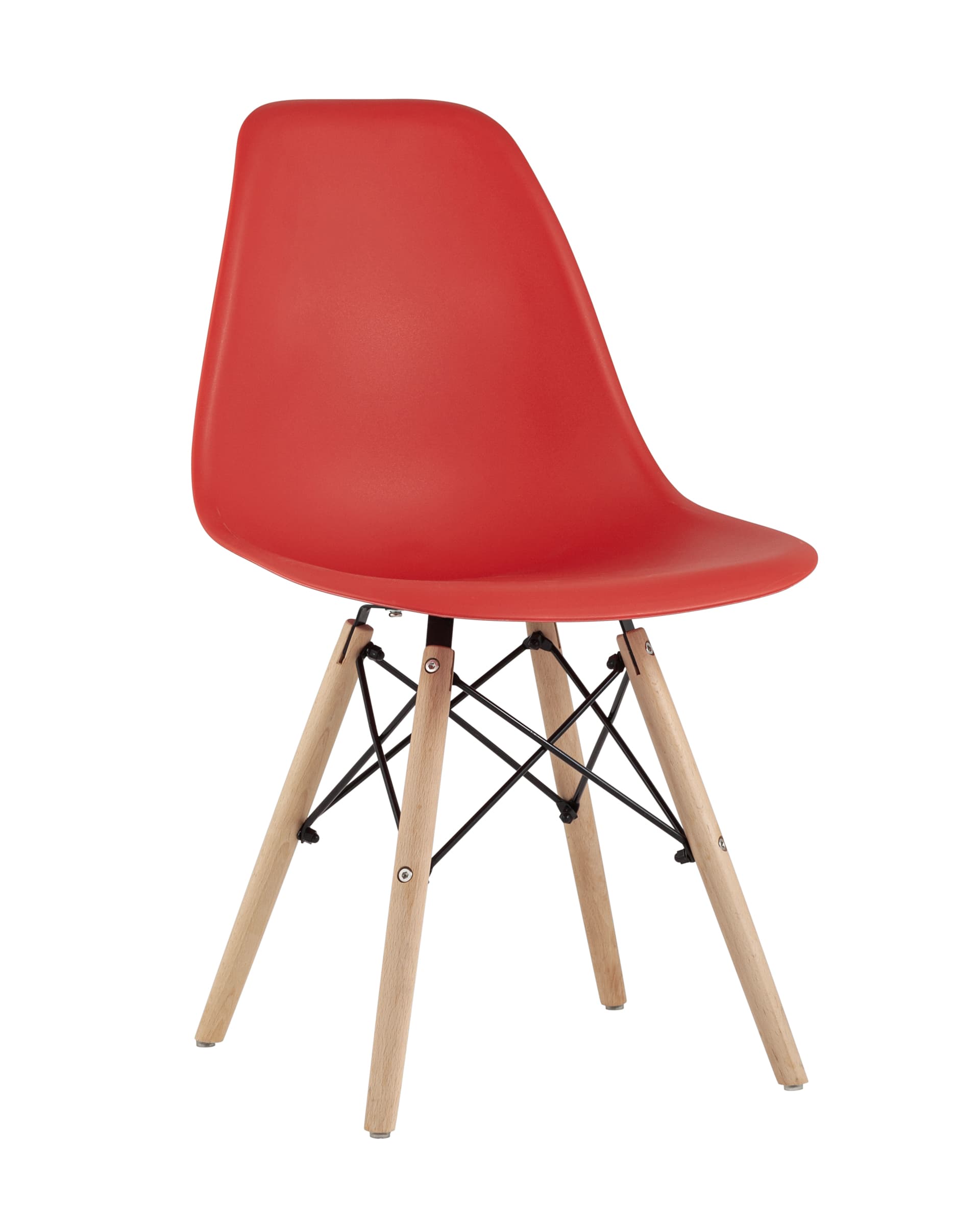 Стул Eames Style DSW красный (разборный каркас)