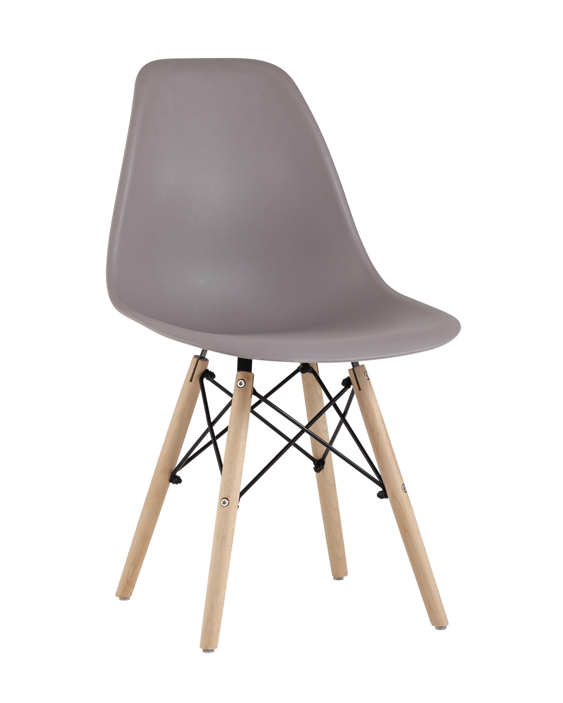 Стул Eames Style DSW темно-серый (разборный каркас)