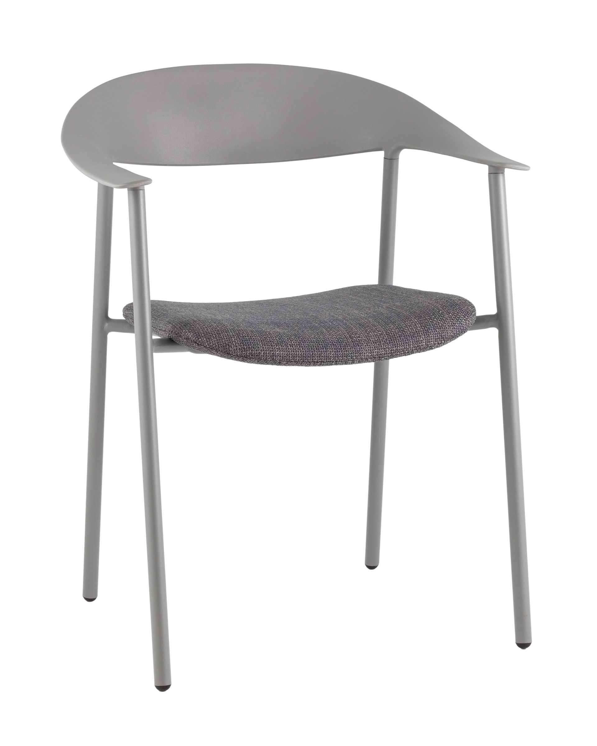 Стул Eila с подушкой пластик серый