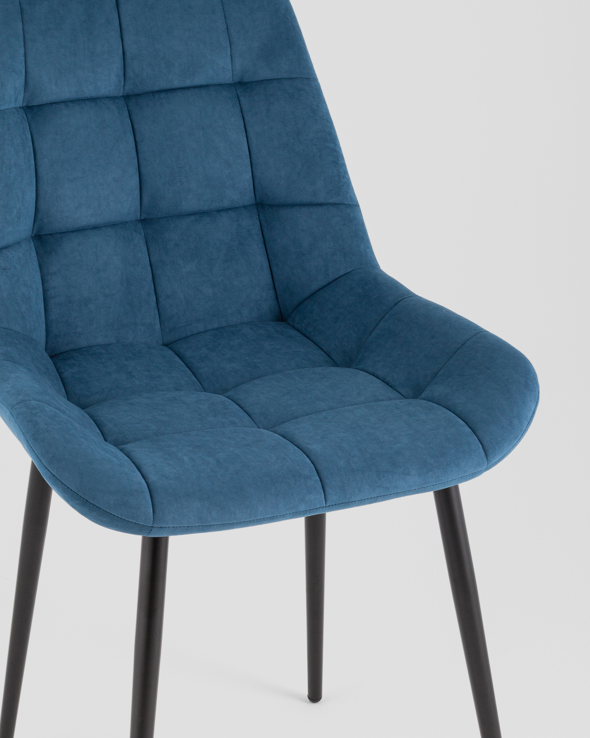 Стул Флекс Original велюр синий 4 шт. — изображение 8