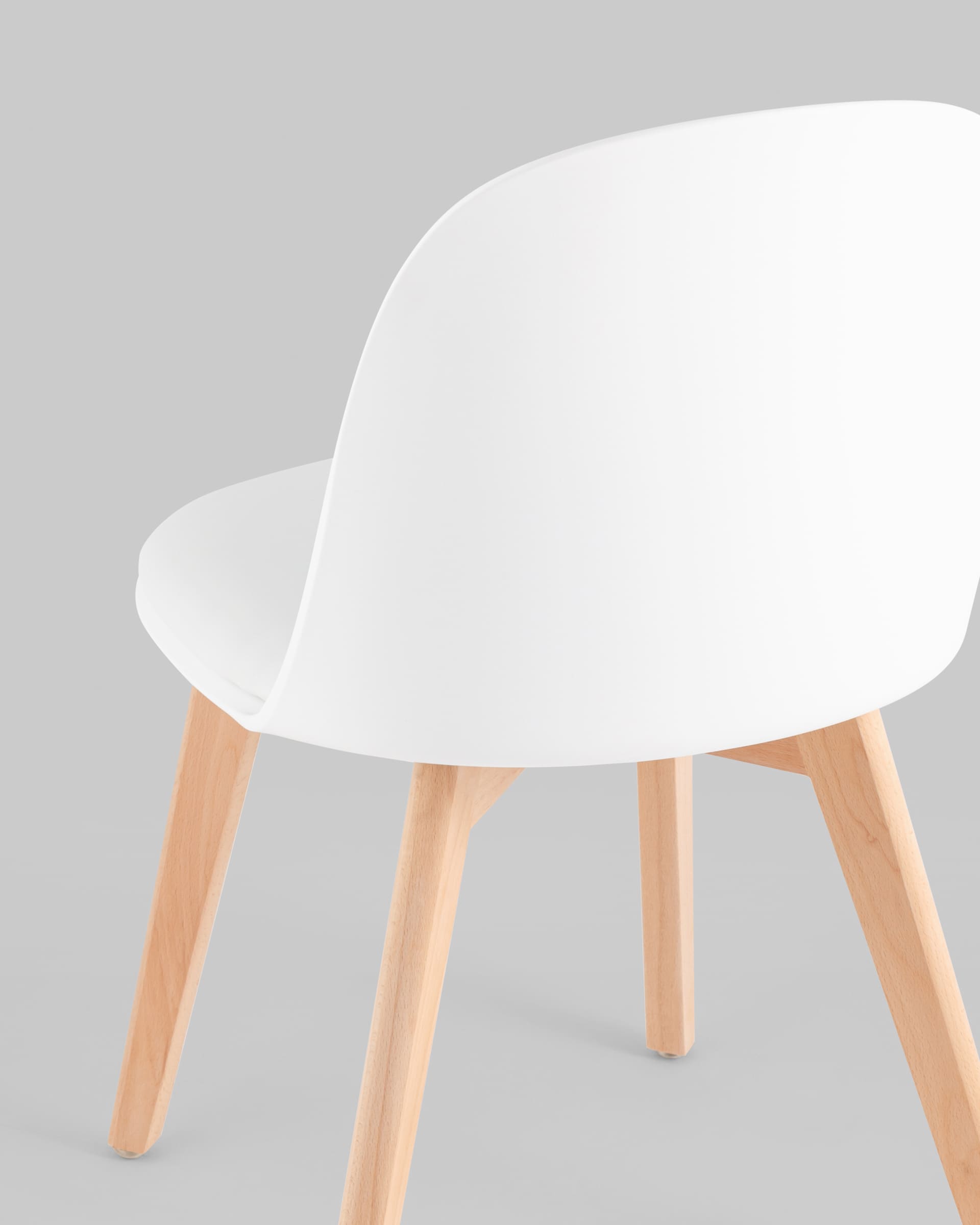 Стул Fog с подушкой белый деревянные ножки — изображение 7