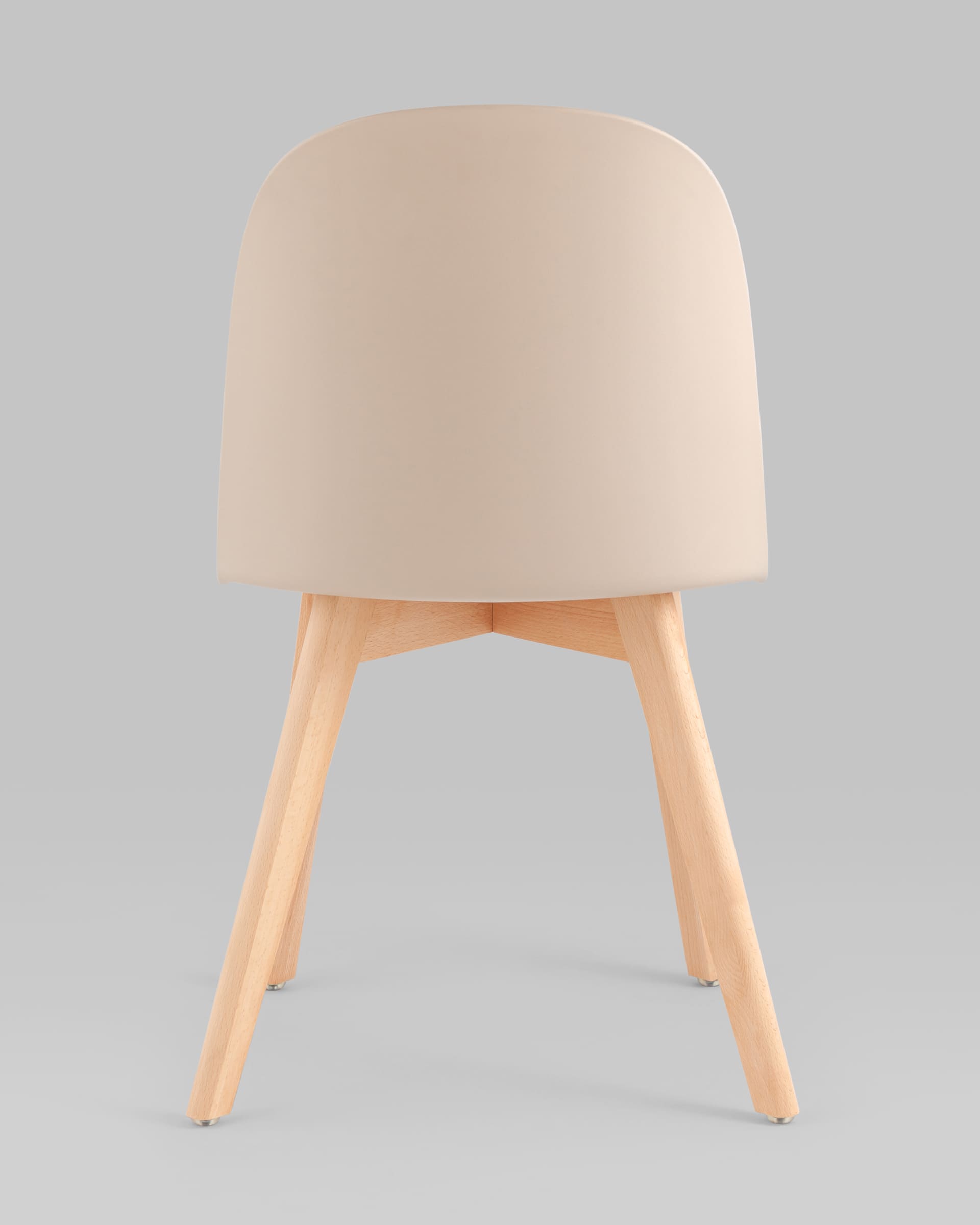Стул Fog с подушкой бежевый деревянные ножки — изображение 6