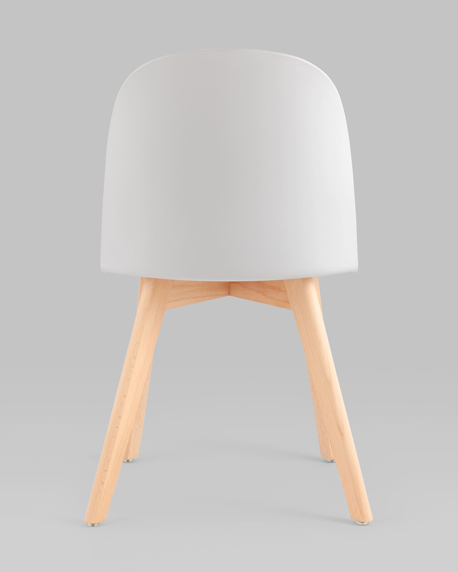 Стул Fog с подушкой светло-серый деревянные ножки — изображение 5