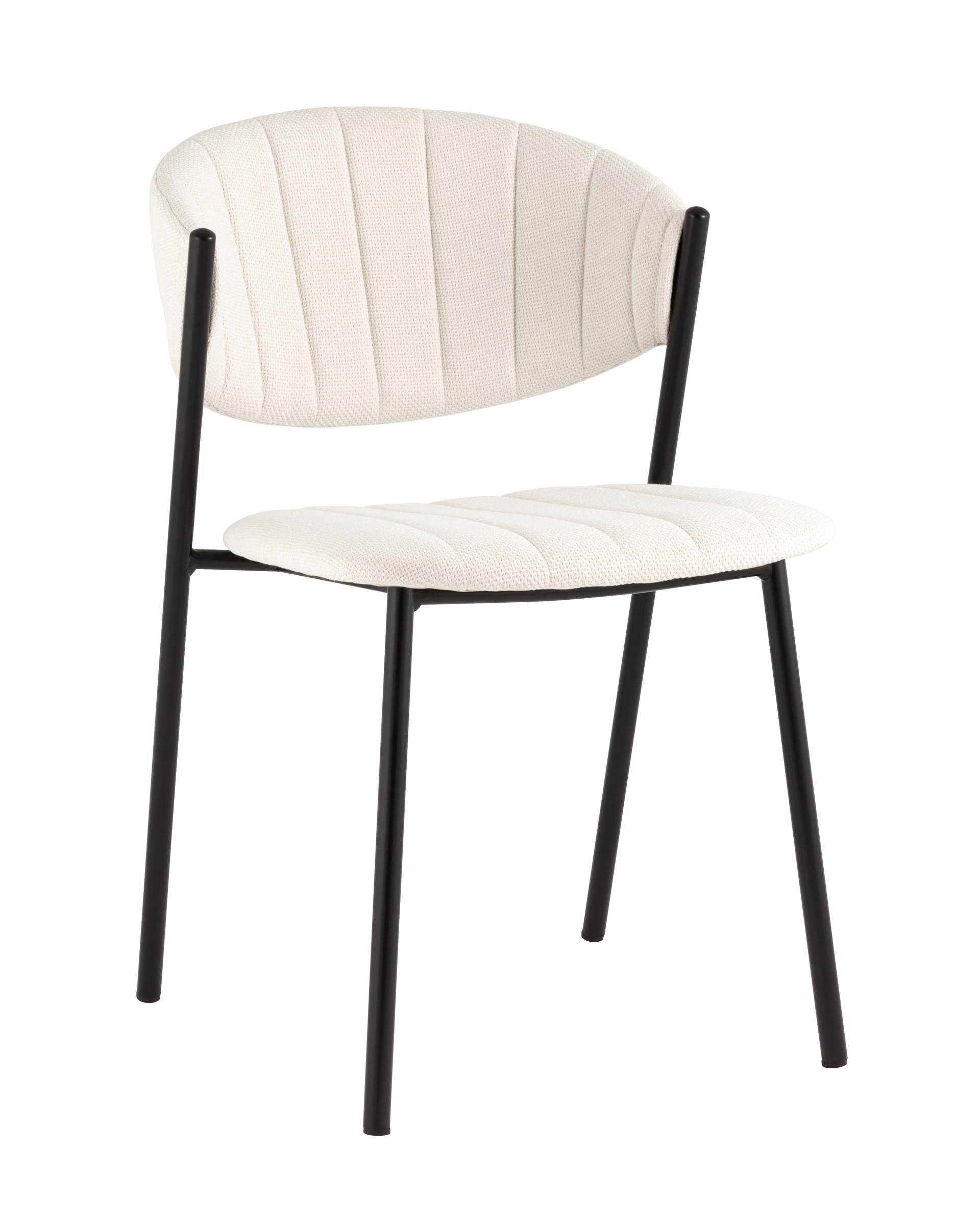 Стул Харпер ткань рогожка молочный