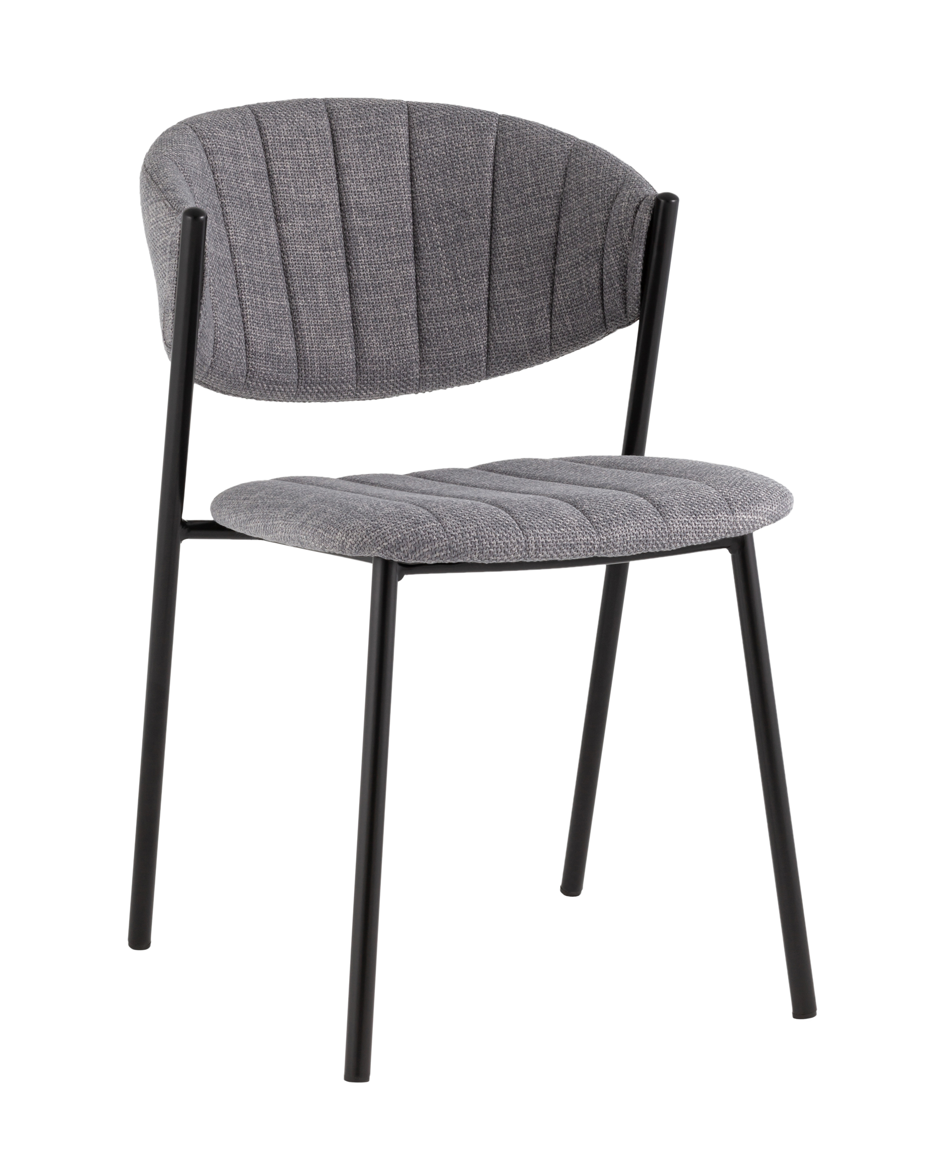 Стул Харпер ткань рогожка серый