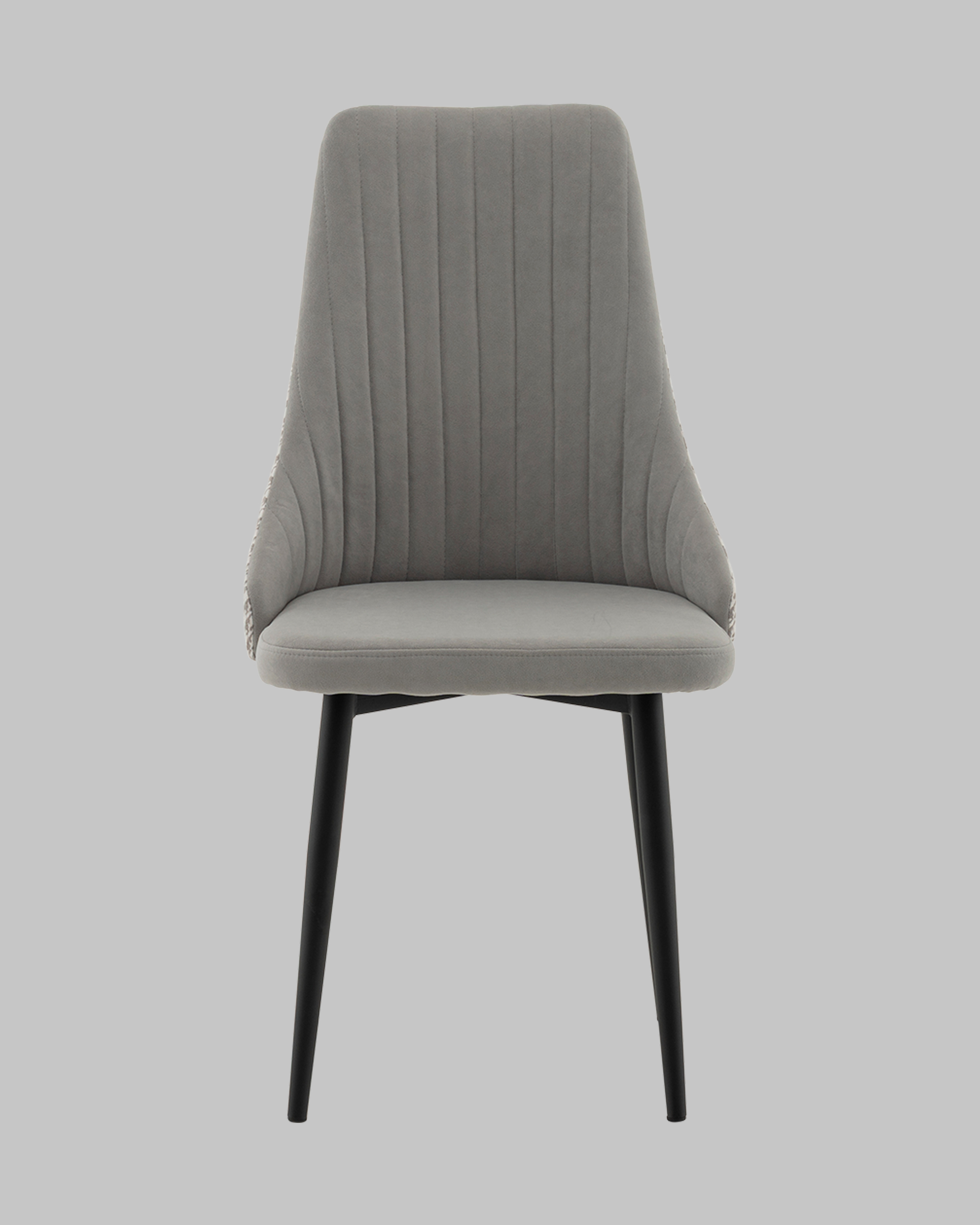 Стул Касаденика велюр серый, спинка гобелен лошадки — изображение 3