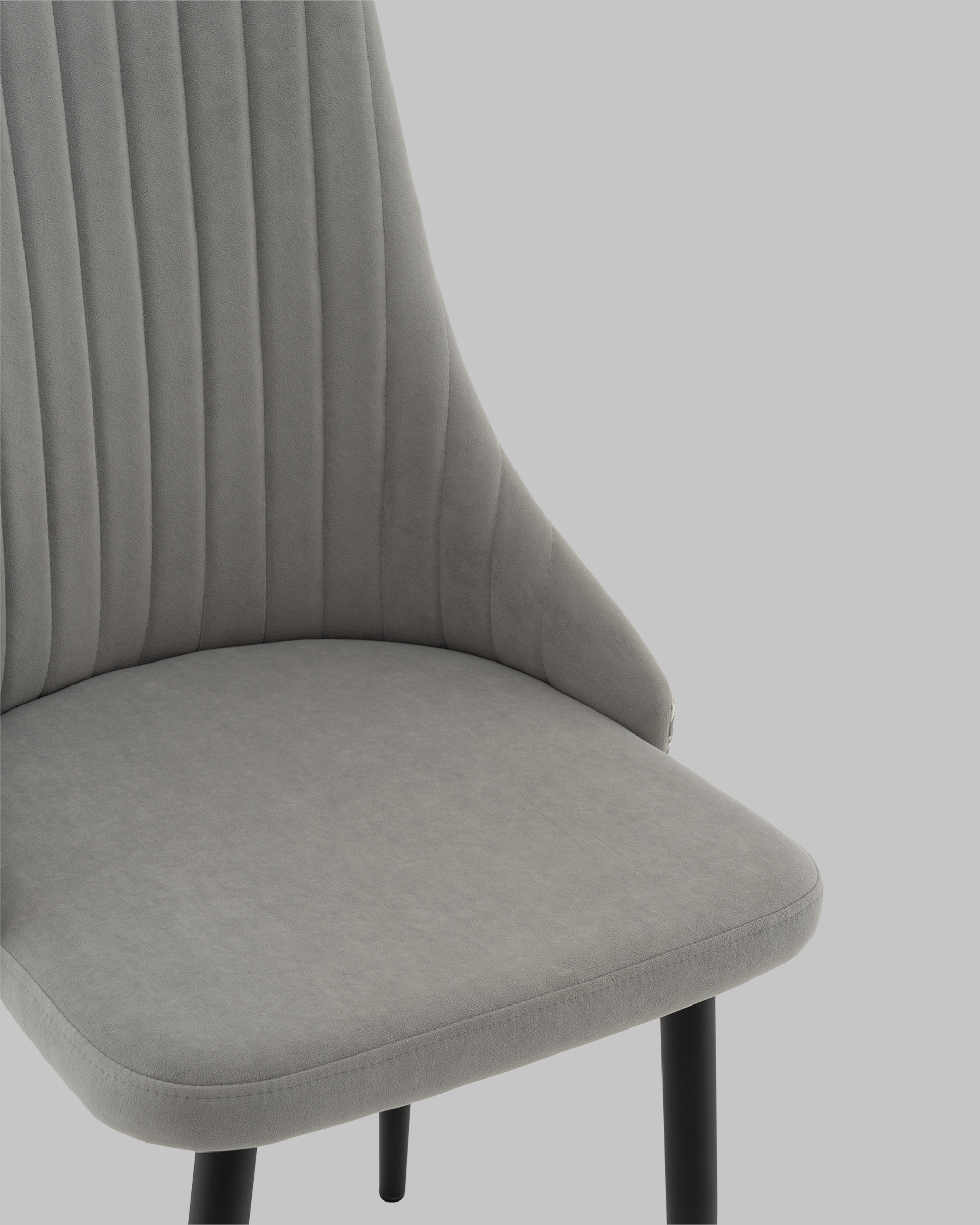 Стул Касаденика велюр серый, спинка гобелен лошадки — изображение 10