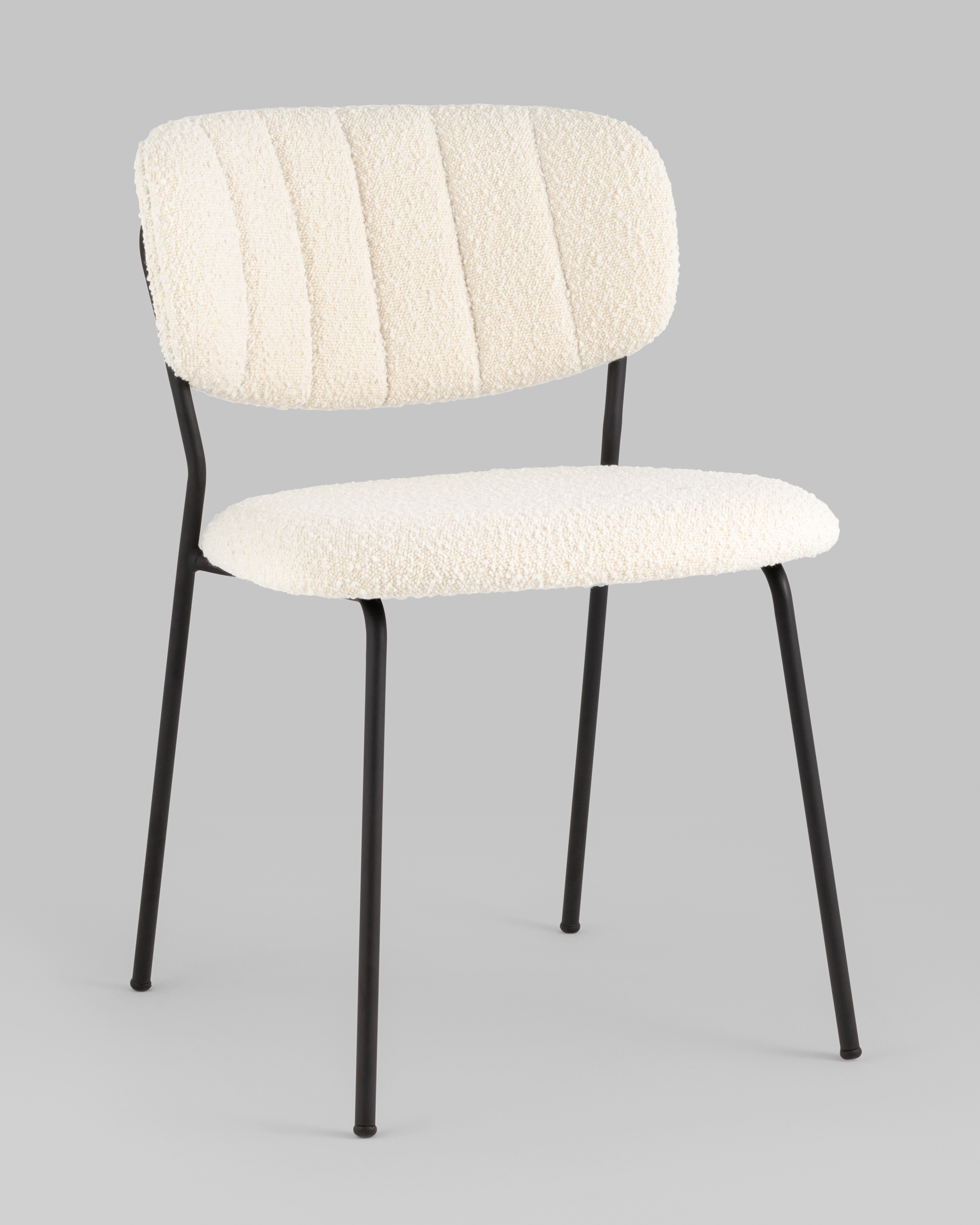 Стул Кэрол без подлокотников букле белый — изображение 2