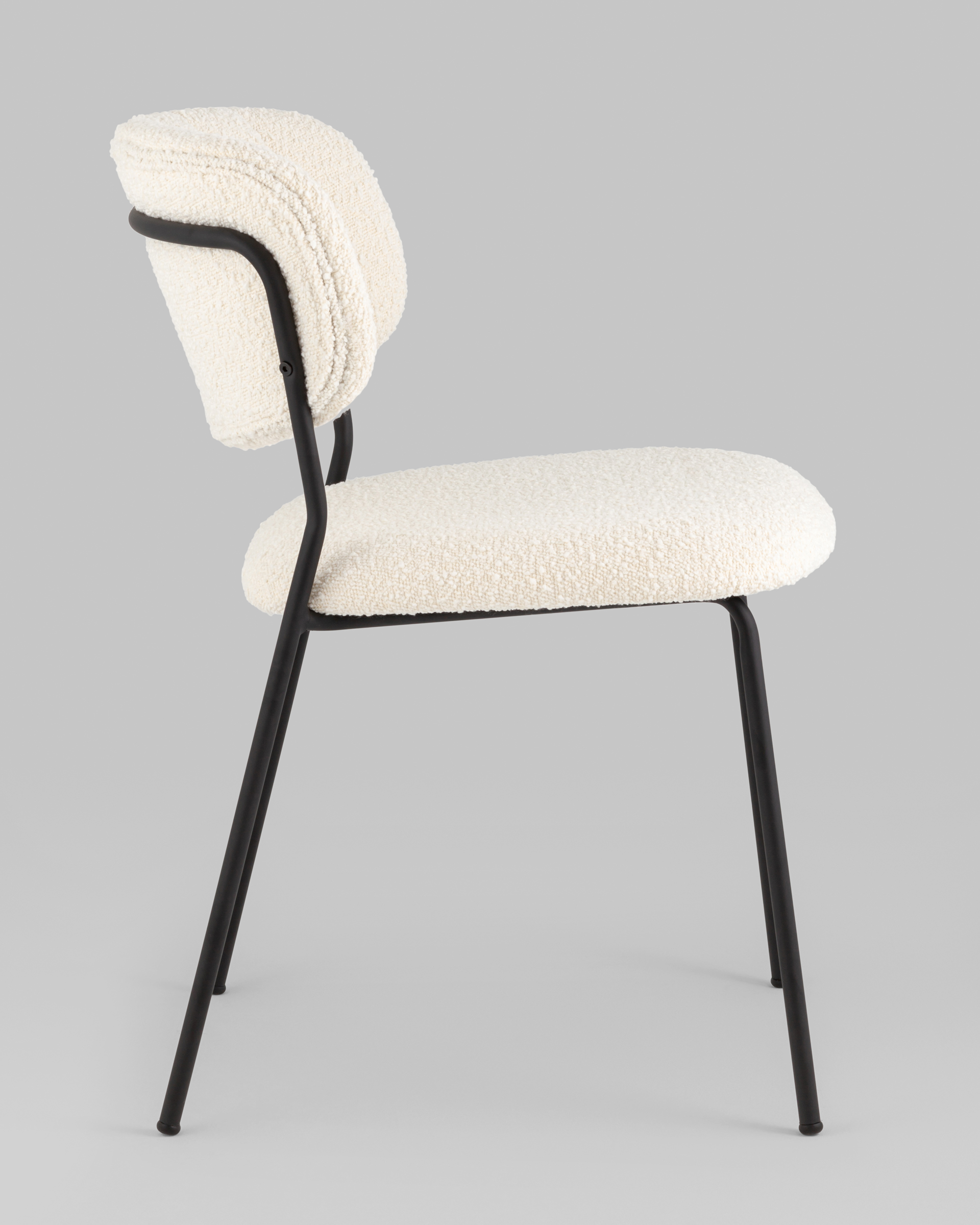 Стул Кэрол без подлокотников букле белый — изображение 4