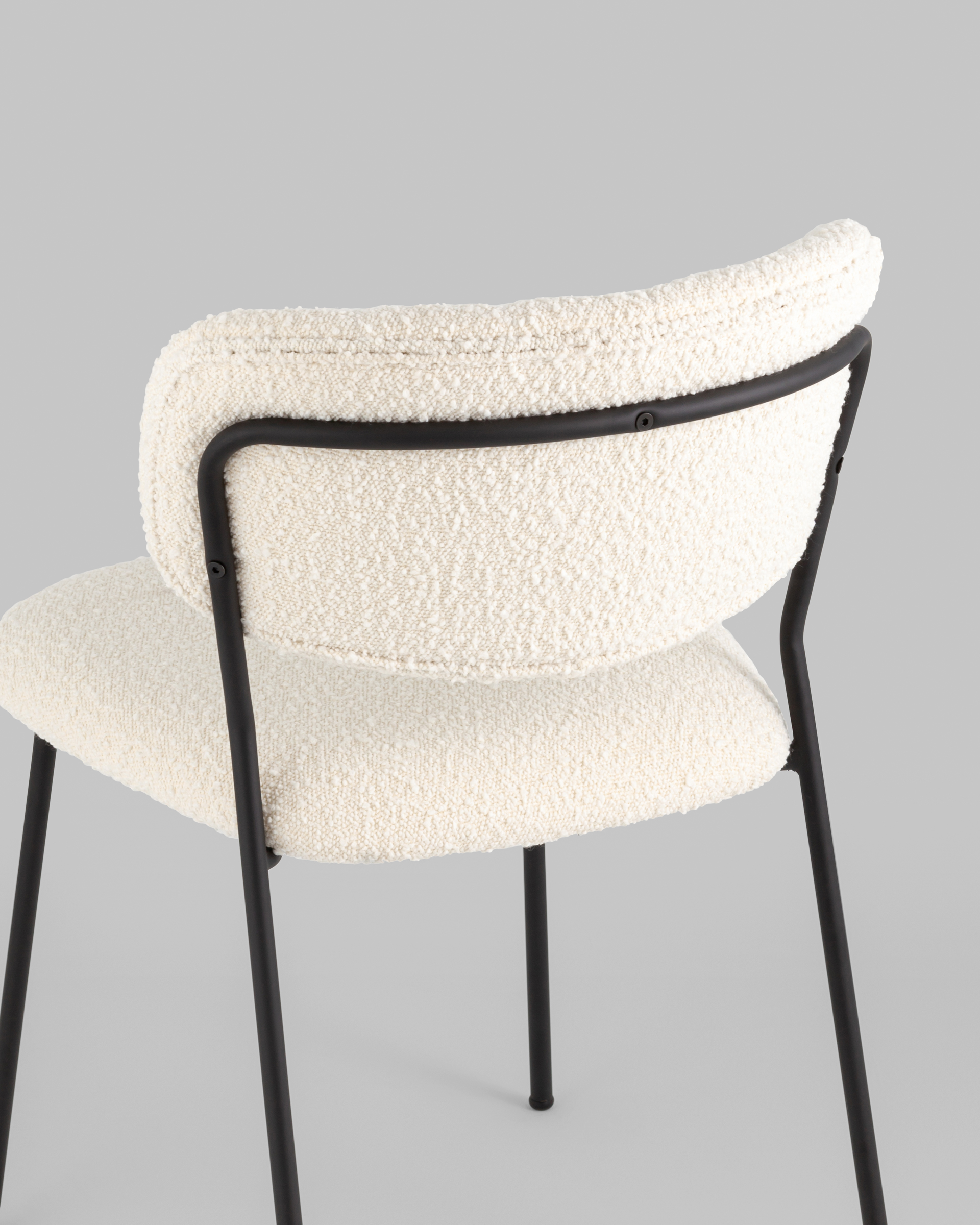 Стул Кэрол без подлокотников букле белый — изображение 7