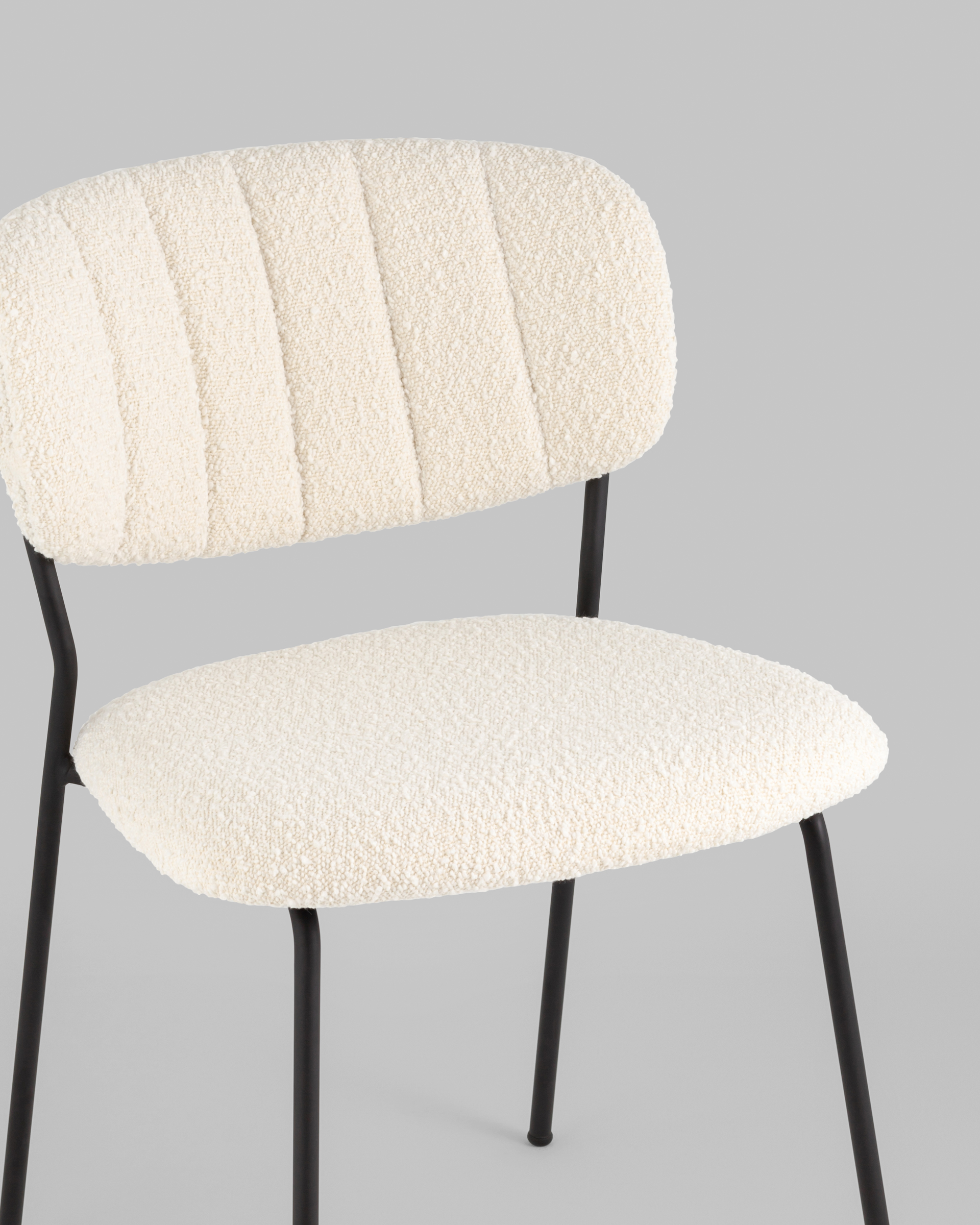 Стул Кэрол без подлокотников букле белый — изображение 8