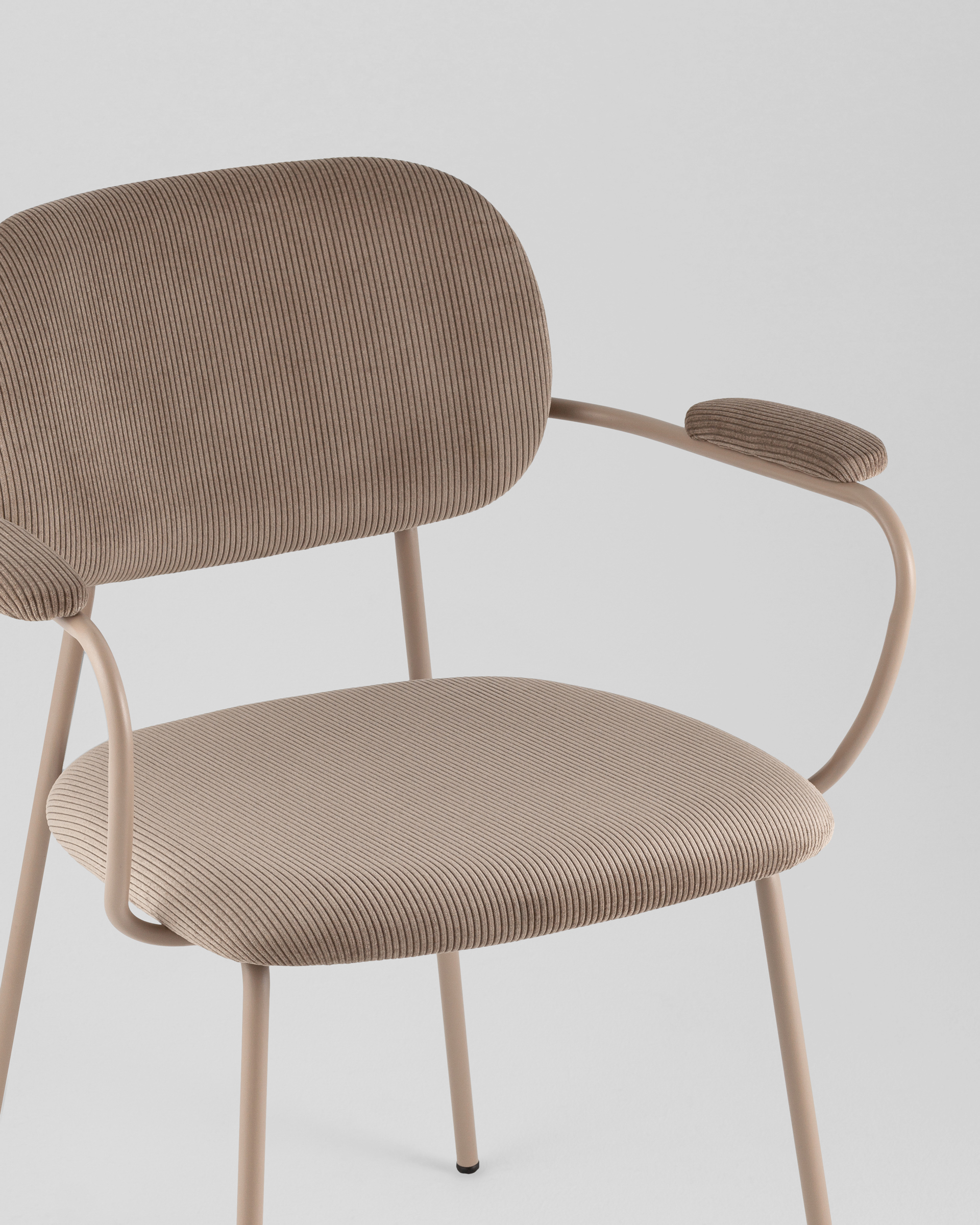 Стул Кэрол коричневый бежевые ножки — изображение 8