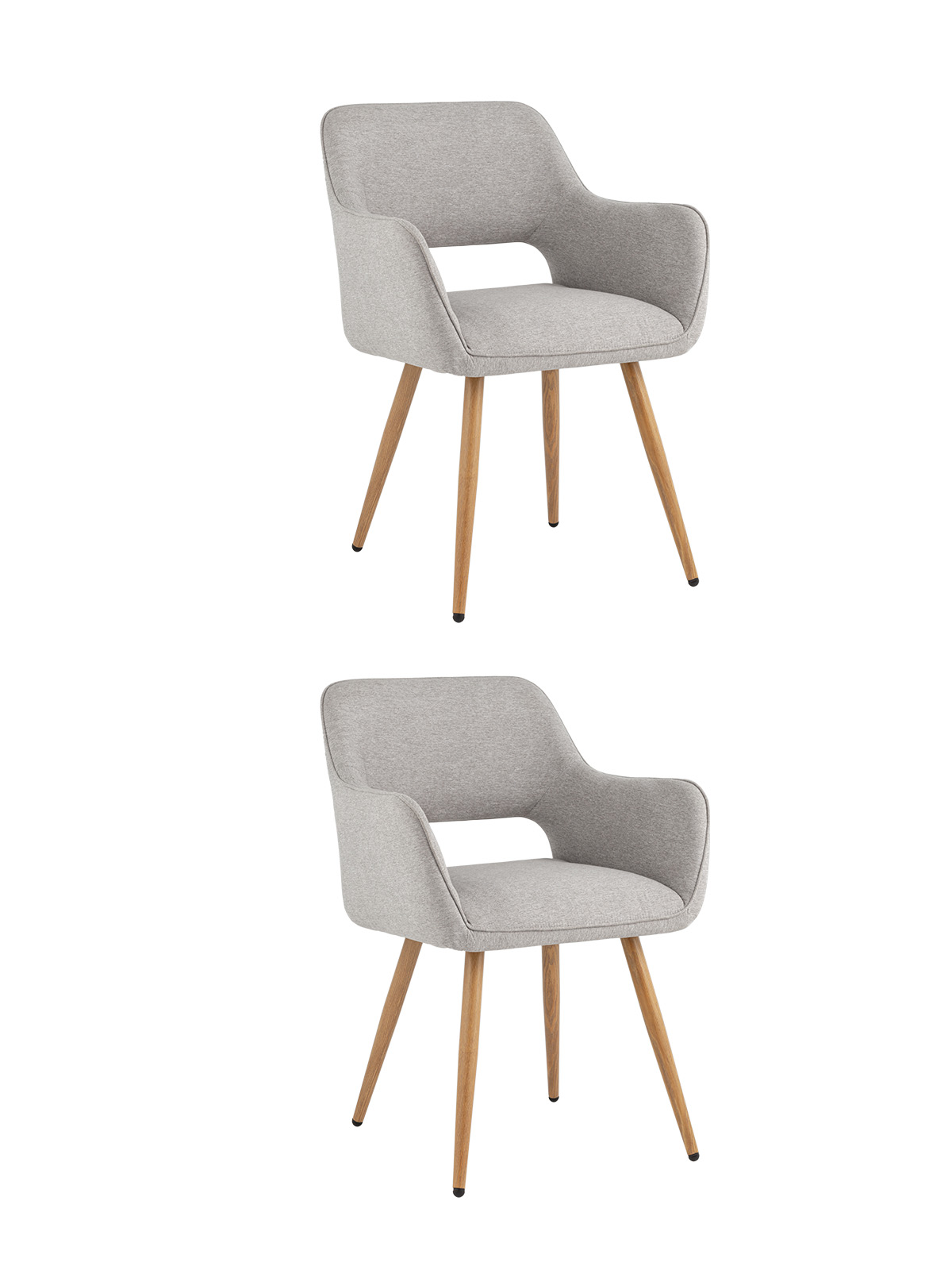 Стул Кромвель II серый 2 шт