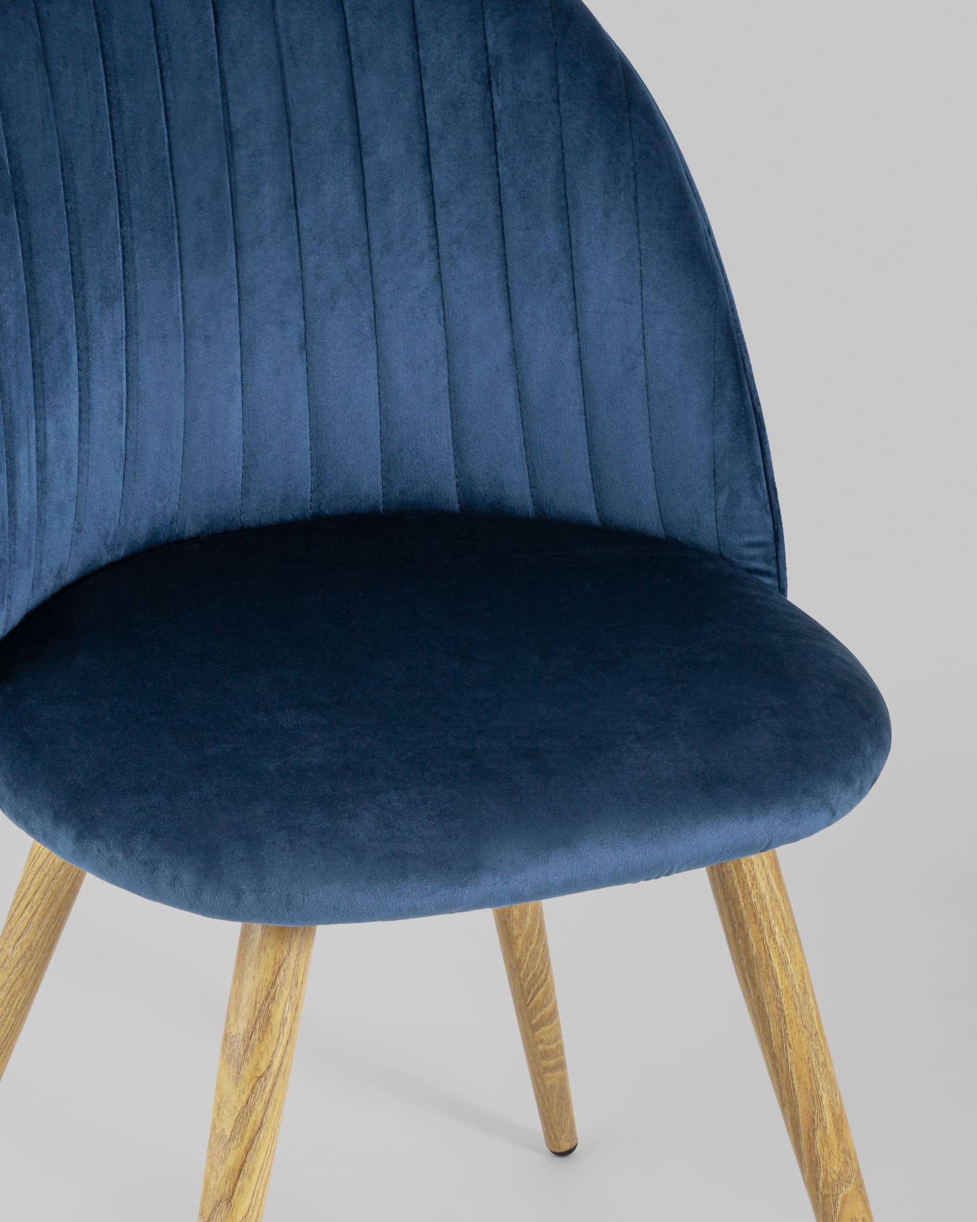 Стул Лион Страйпс велюр голубой — изображение 10