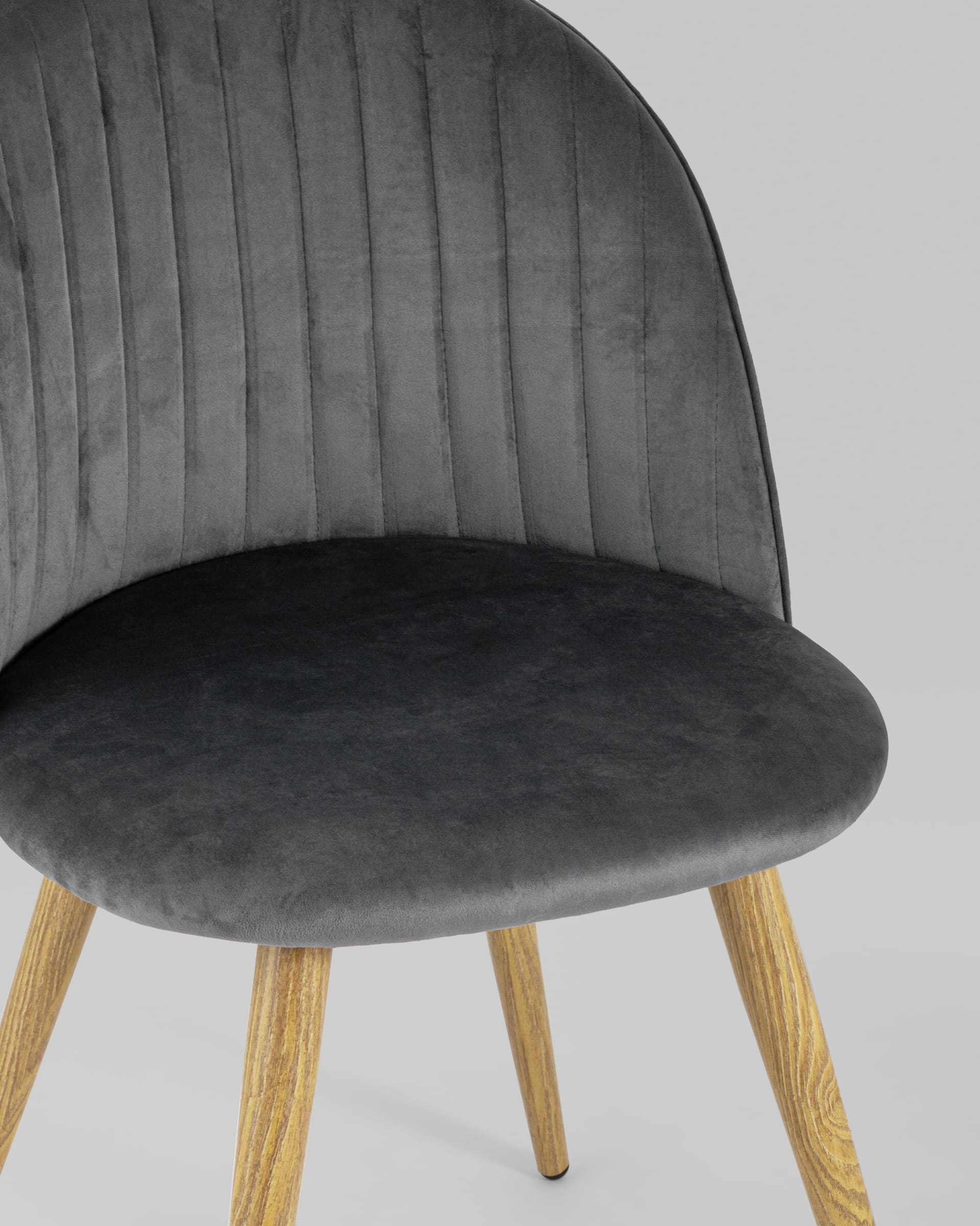 Стул Лион Страйпс велюр серый — изображение 10