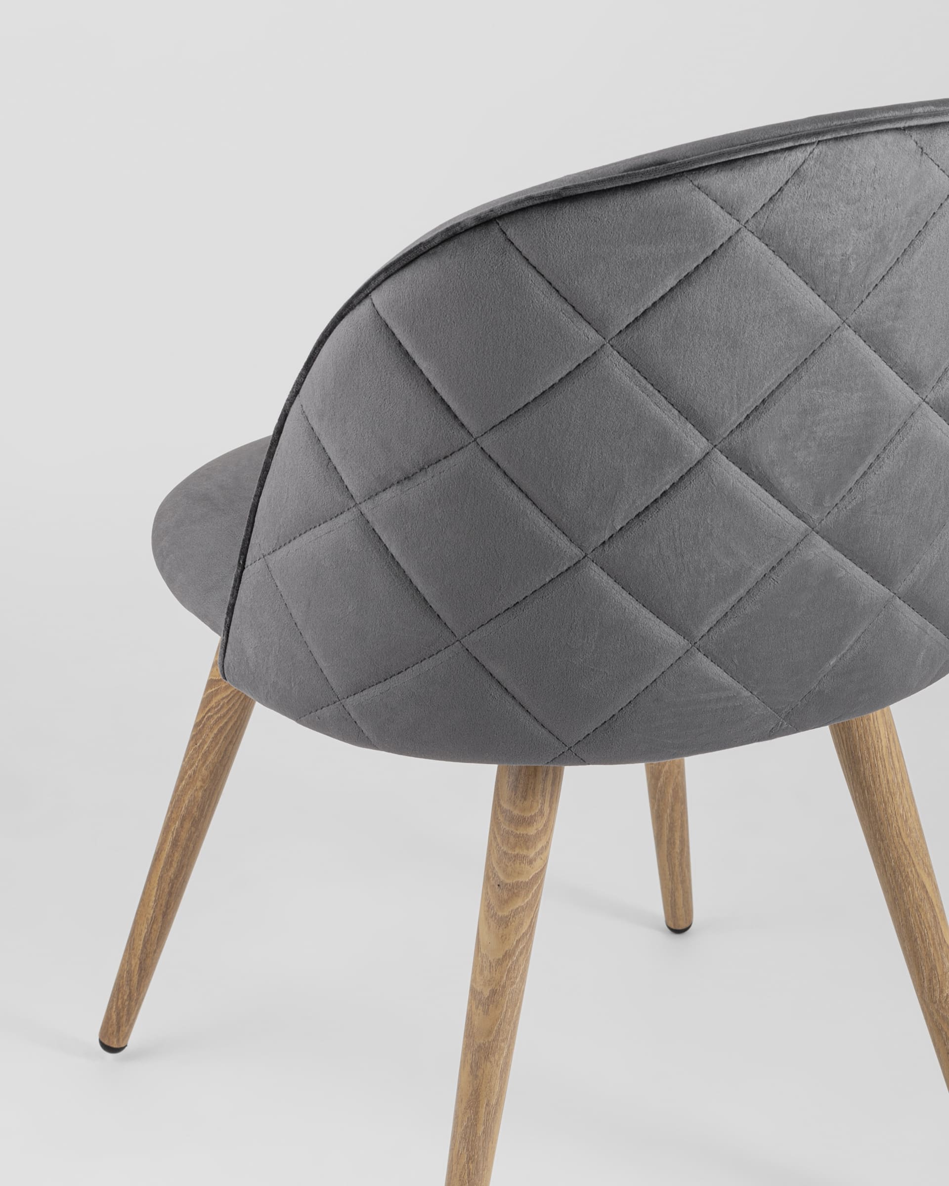 Стул Лион велюр с ромбами серый — изображение 9