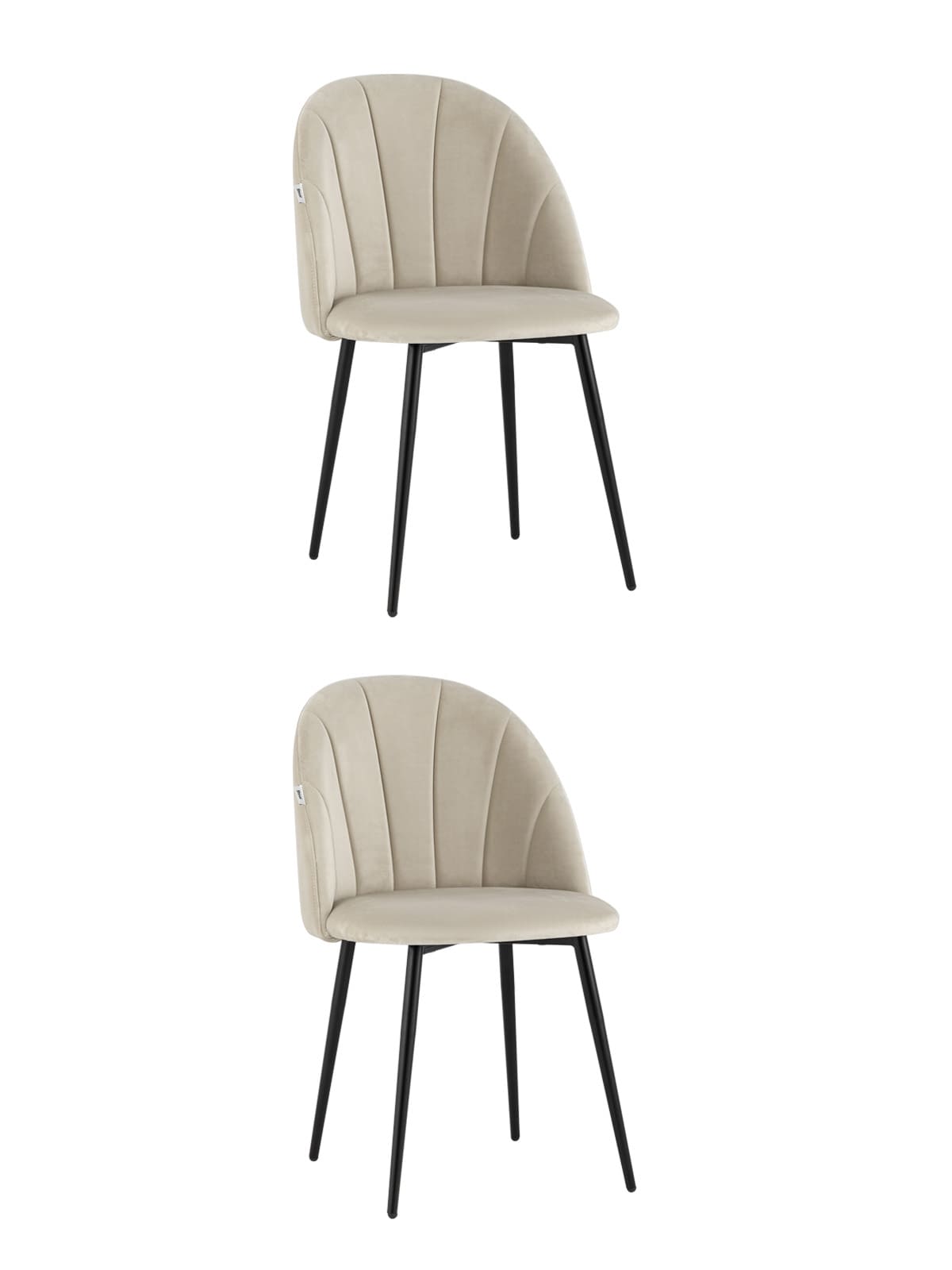 Стул Логан NEW велюр бежевый 2 шт